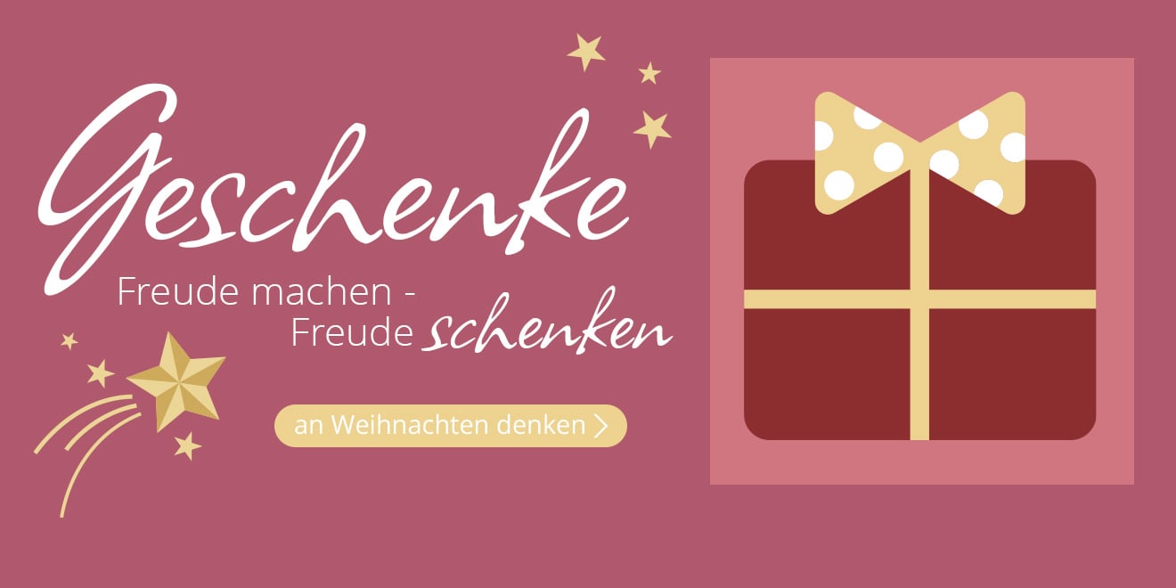 Geschenke. Freude machen - Freude schenken. An Weihnachten denken