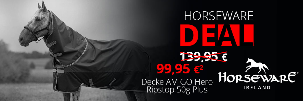 Black DEAL HORSEWARE Decke Amigo Hero