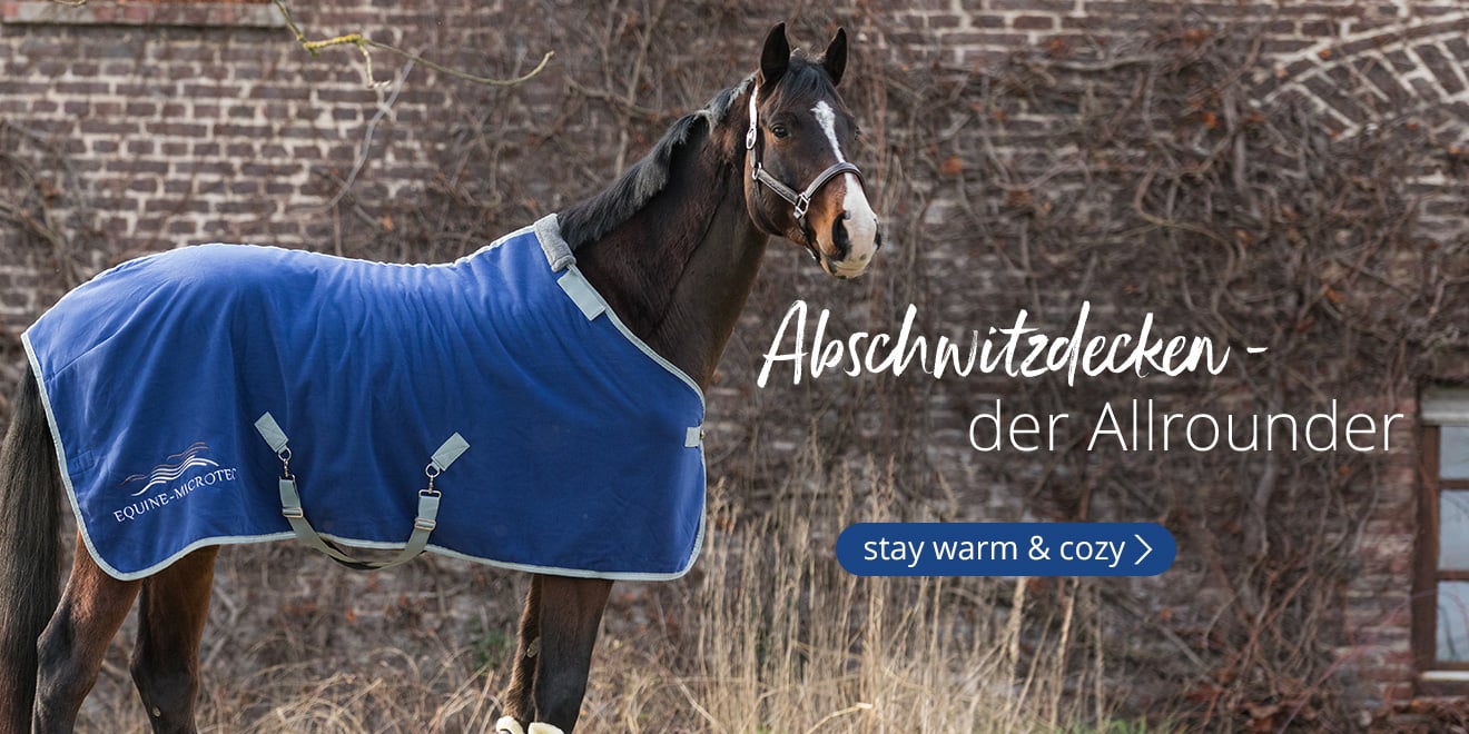 Abschwitzdecken - der Allrounder. Stay cozy & warm