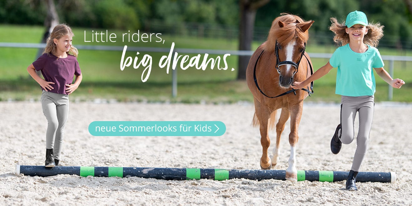 Little riders, big dreams. Neue Sommerlooks für Kinder