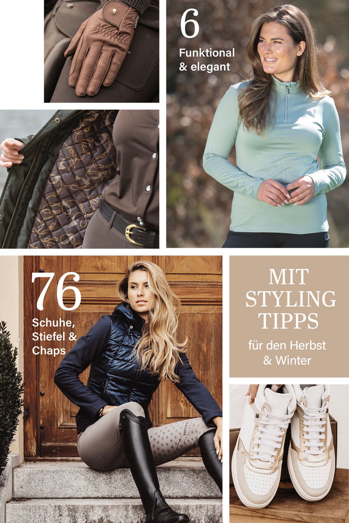 Bilder-Kollage mit Inhalten des Magazins