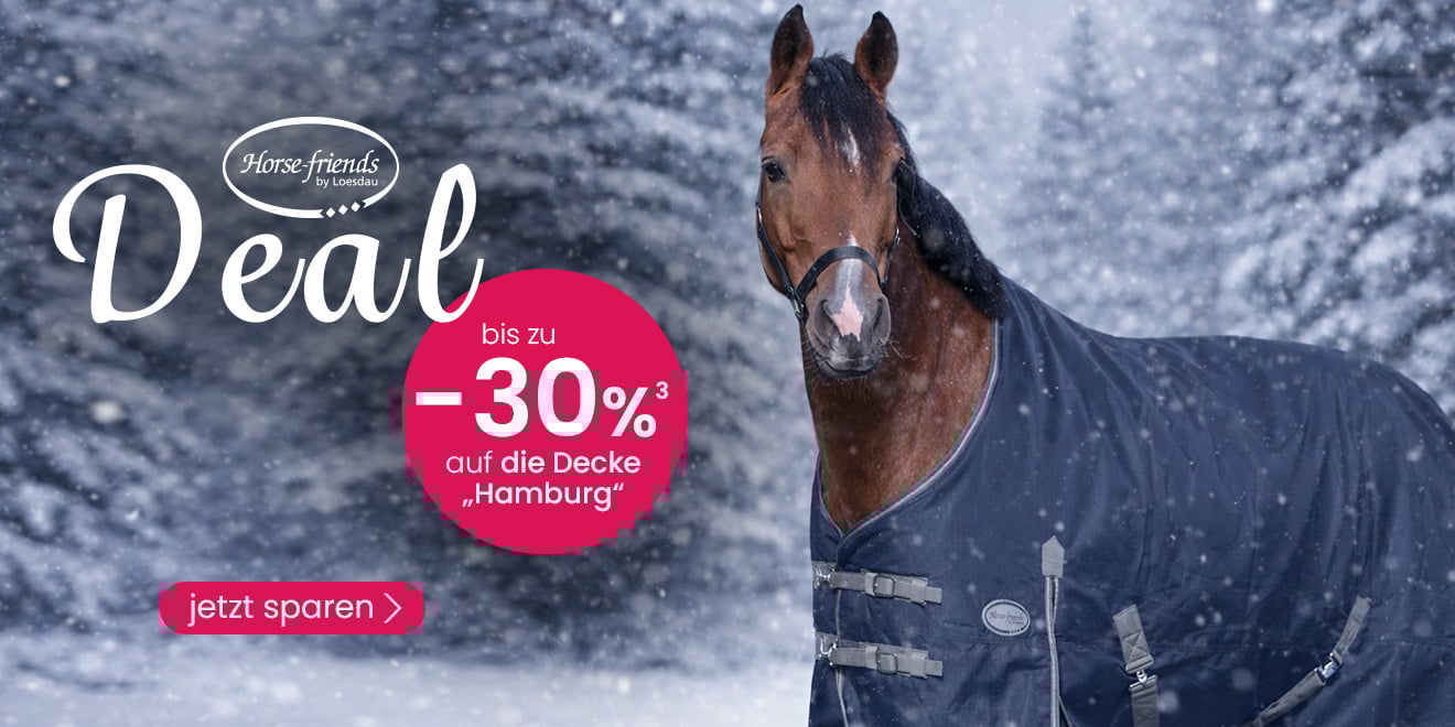 Horse-friends Deal. Bis zu 30 %³ auf die Decke Hamburg. Jetzt sparen