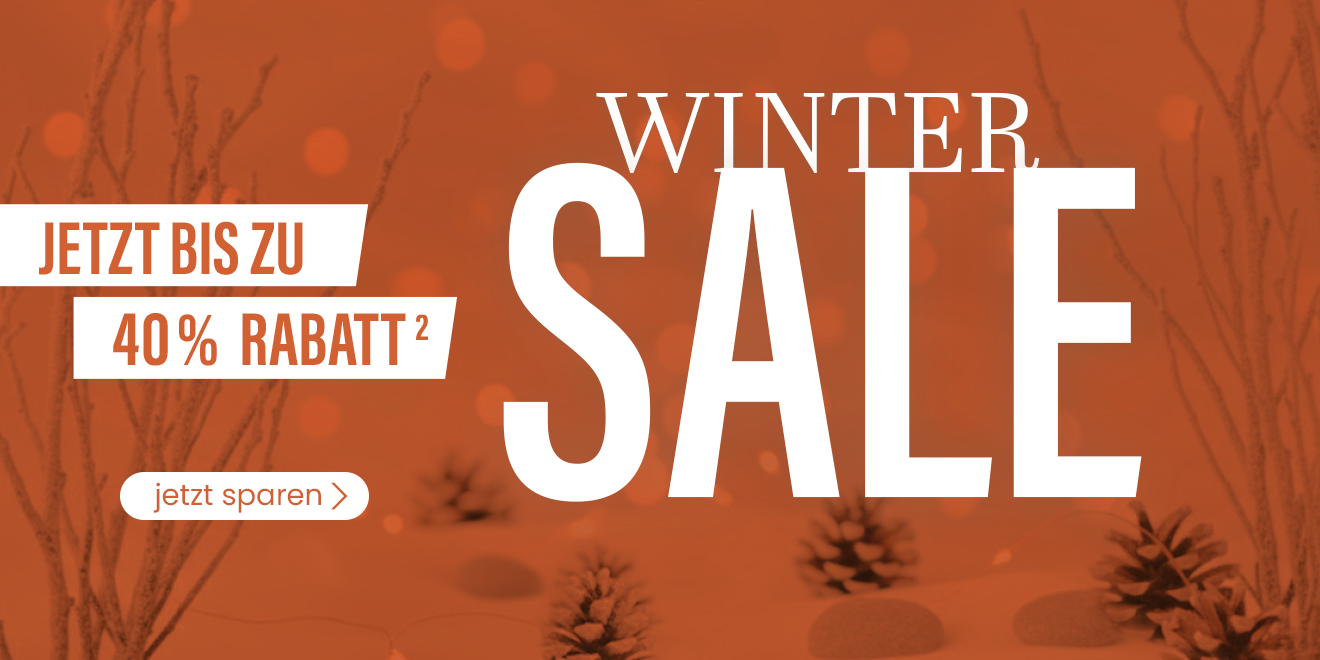 Winter SALE jetzt bis zu 40 % Rabatt². Jetzt sparen
