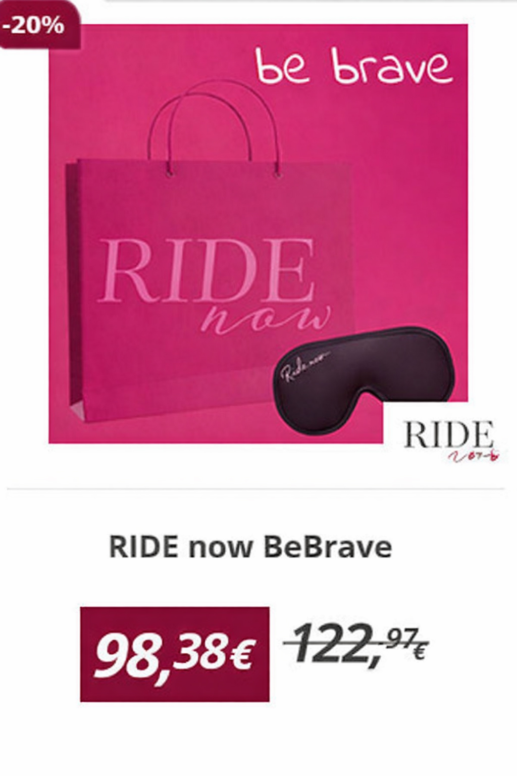RIDE now Set BeBrave