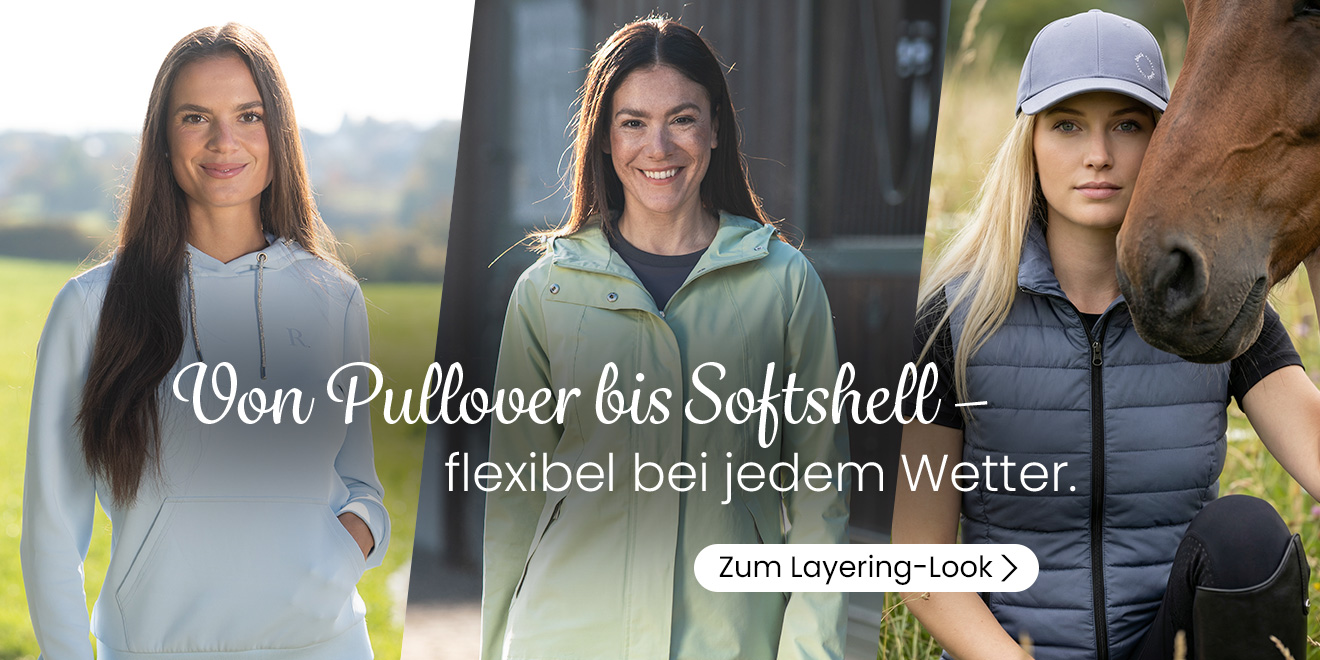 Von Pullover bis Softshell - flexibel bei jedem Wetter. Zum Layering Look