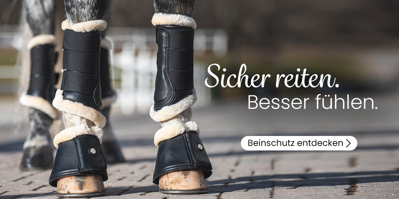Sicher Reiten, besser fühlen. Jetzt Beinschutz entdecken