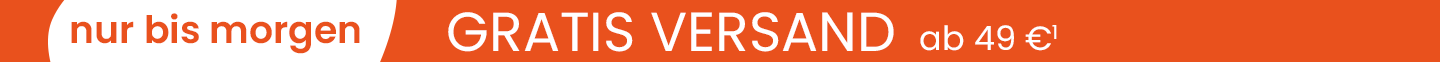 Nur noch heute. Gratis Versand ab 49 €¹