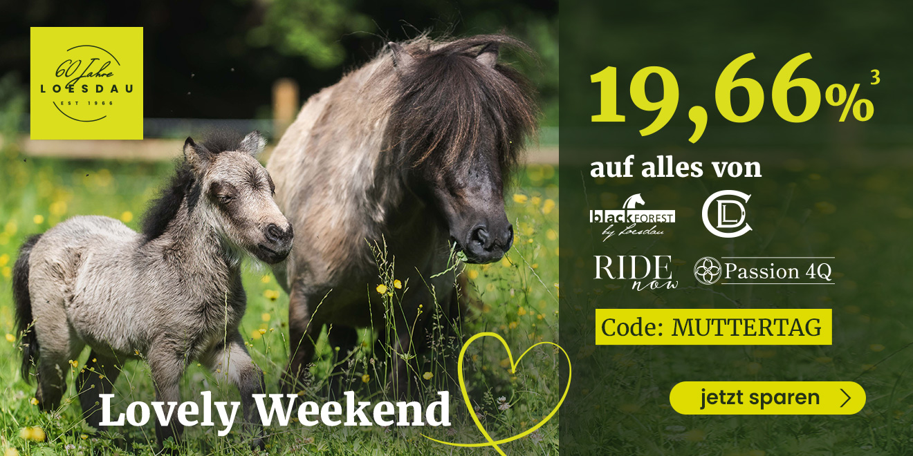 19,66 %³ auf alles von black forest, Cheval de Luxe, Ride now und Passion 4Q. Jetzt sparen