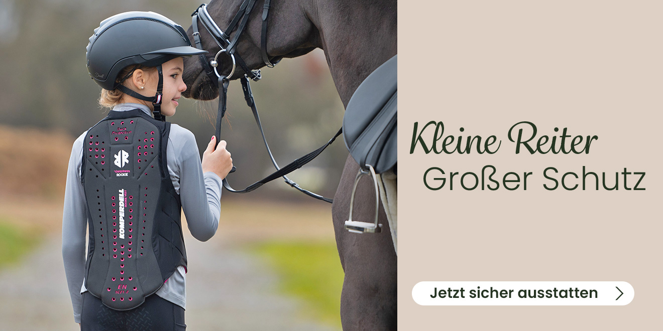 Kleine Reiter, großer Schutz. Jetzt sicher ausstatten