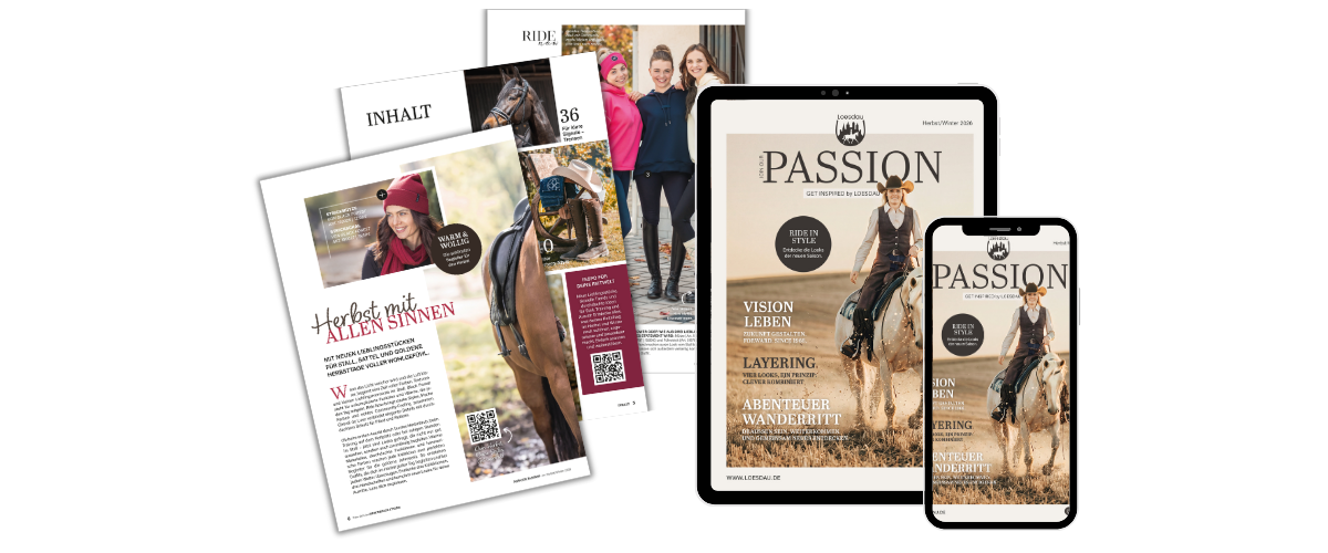 Bilder mit Inhalten des Magazins auf Mobile und Tablet