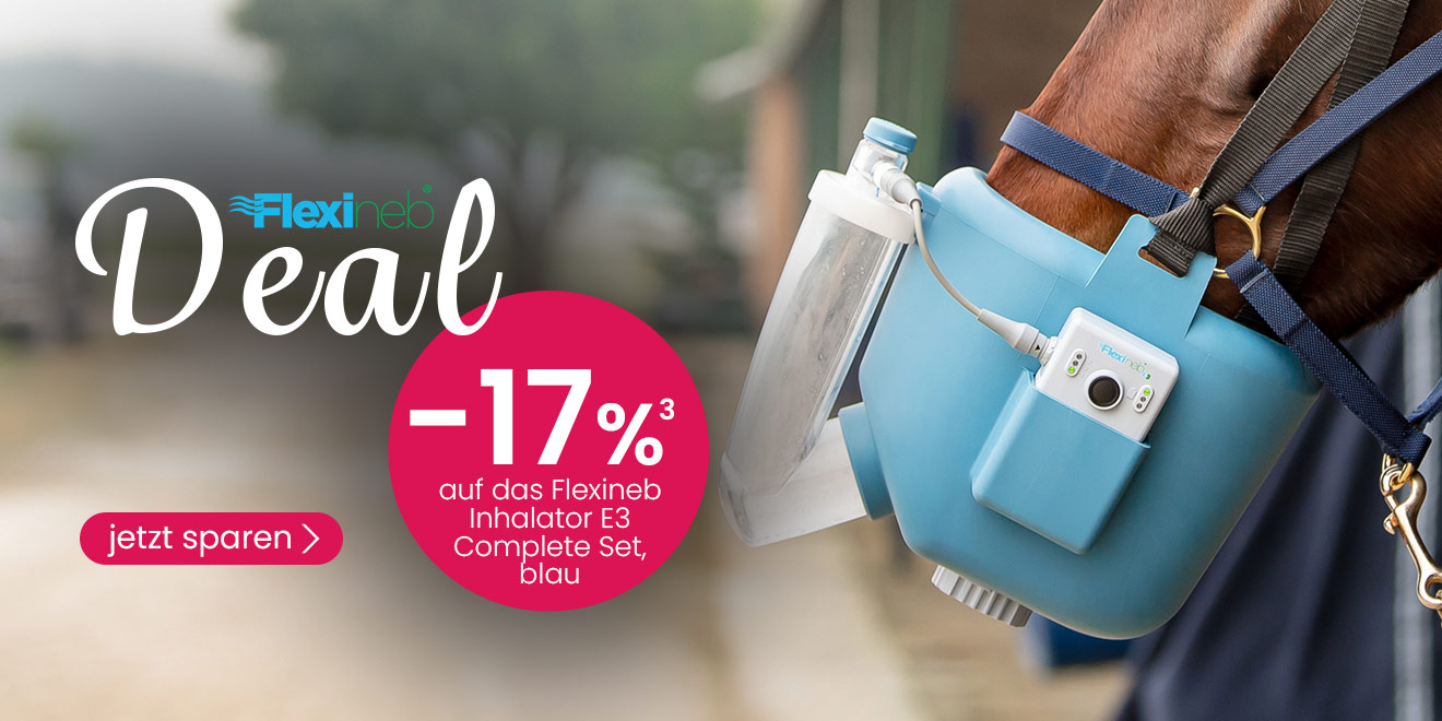Flexineb Deal -17 %³ auf das Flexineb Inhalator E3 Complete Set, blau. Jetzt sparen 
