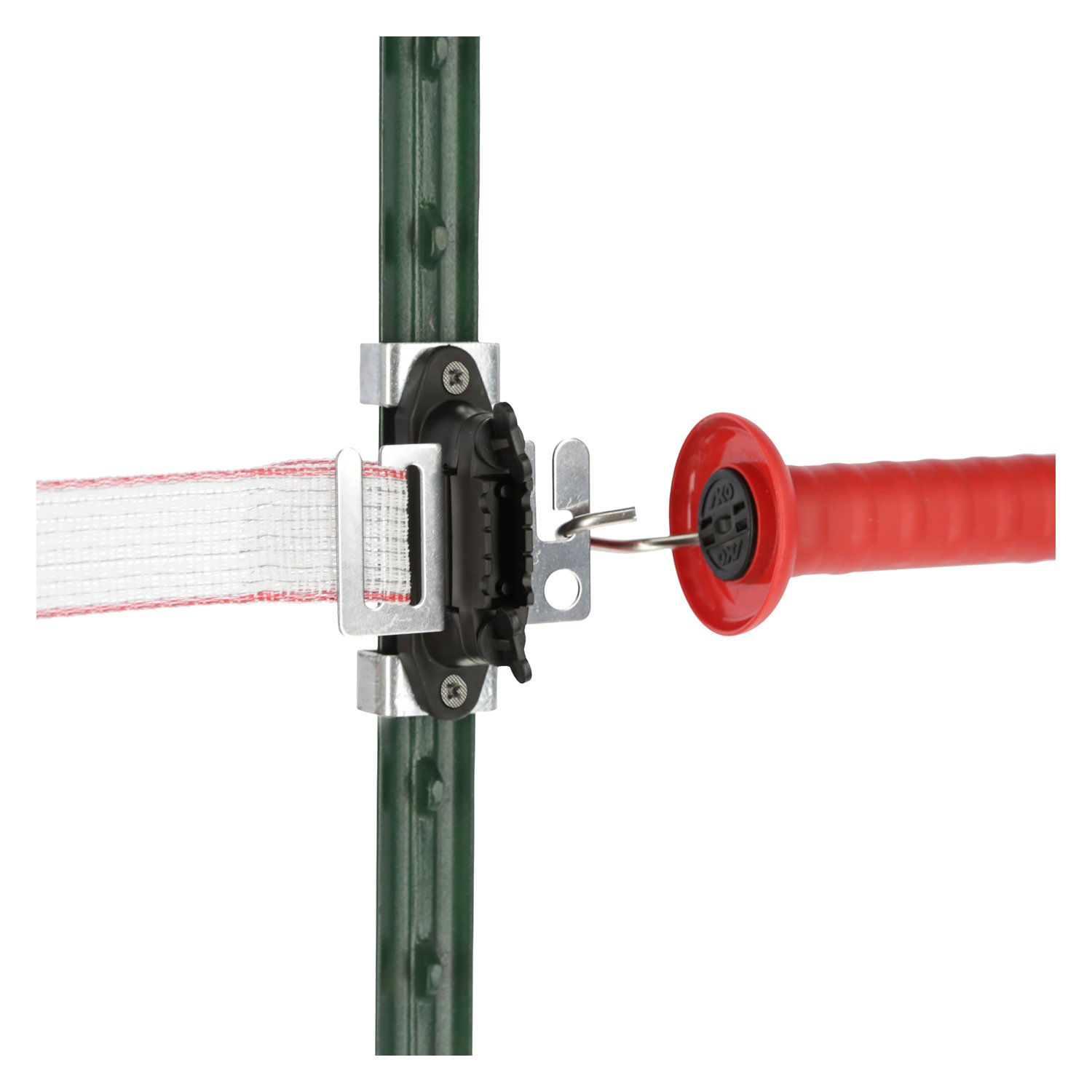 KERBL Bandtorgriffisolator-Set für T-Pfosten – Ansicht 3