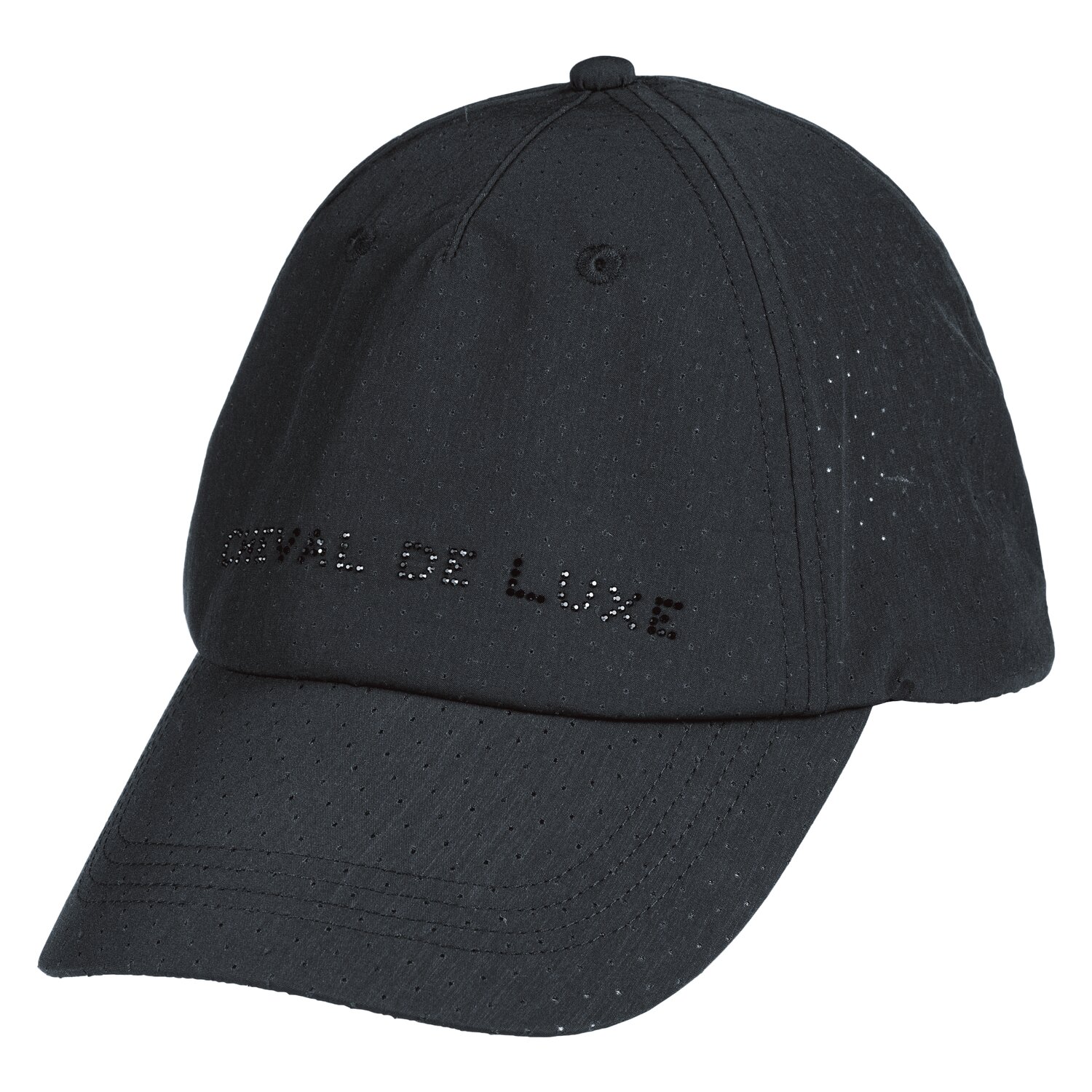 Cheval de Luxe Basecap aus Mesh mit Glitzerlogo – Ansicht 1