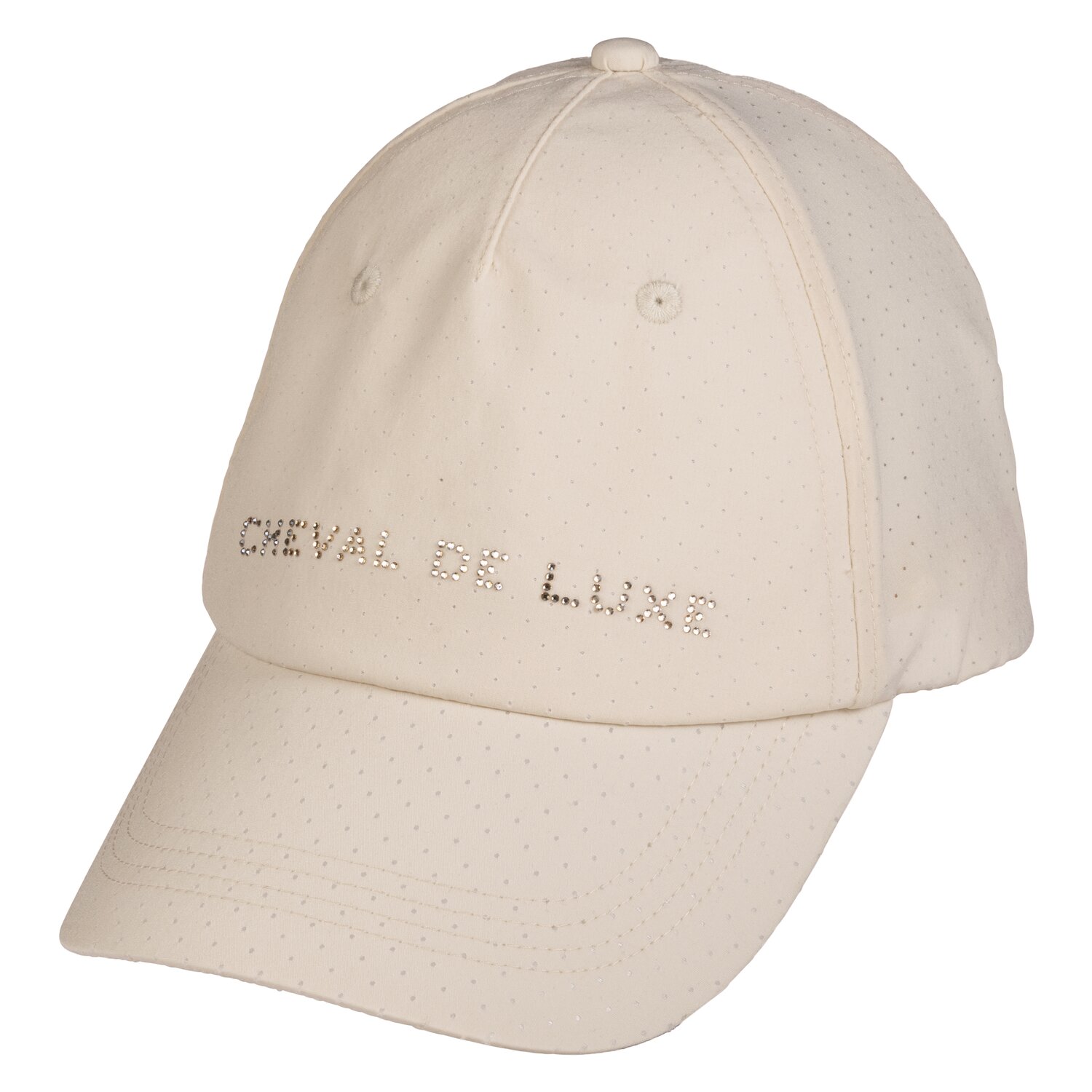 Cheval de Luxe Basecap aus Mesh mit Glitzerlogo – Ansicht 1