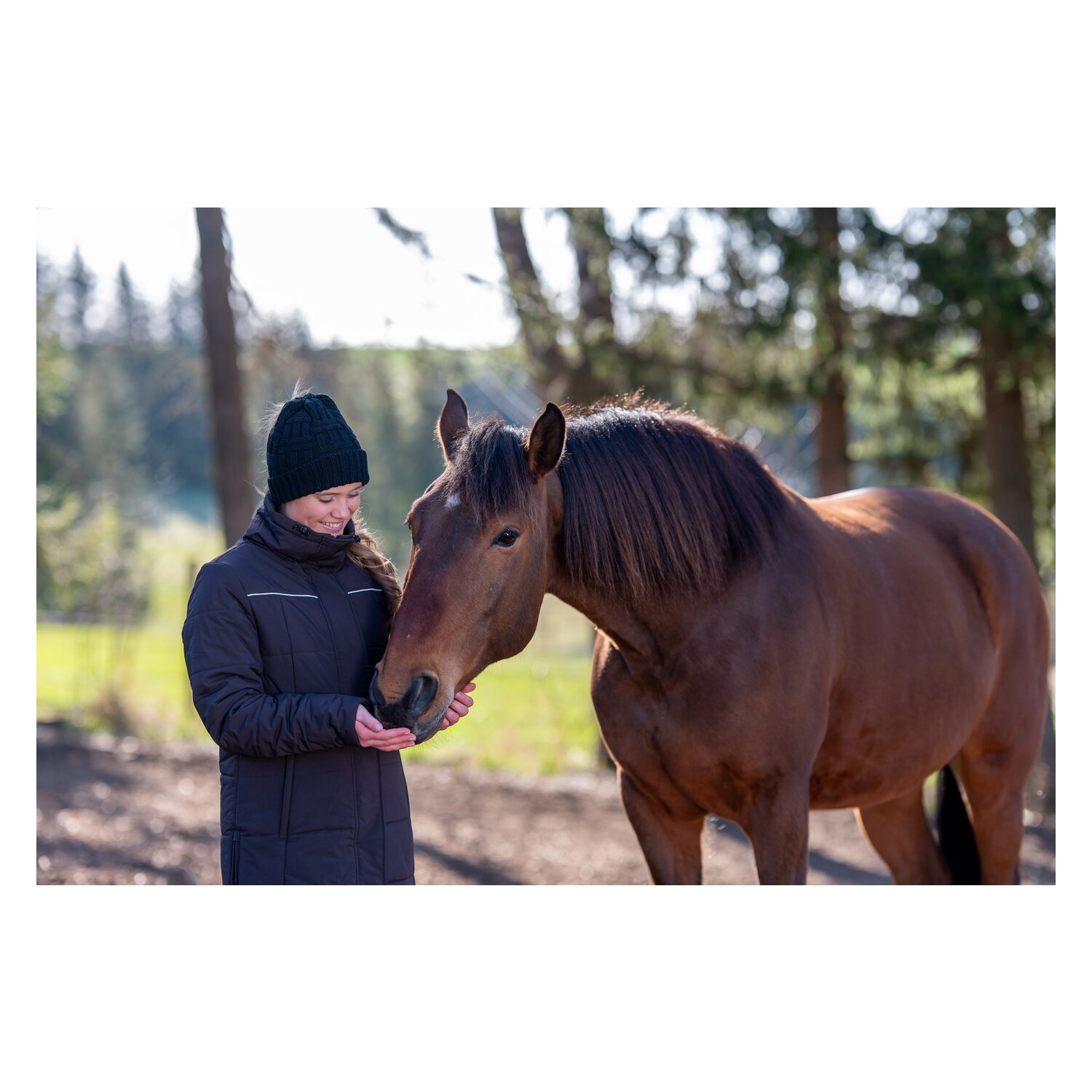 black forest Strickmütze für Haarzopf – Ansicht 6