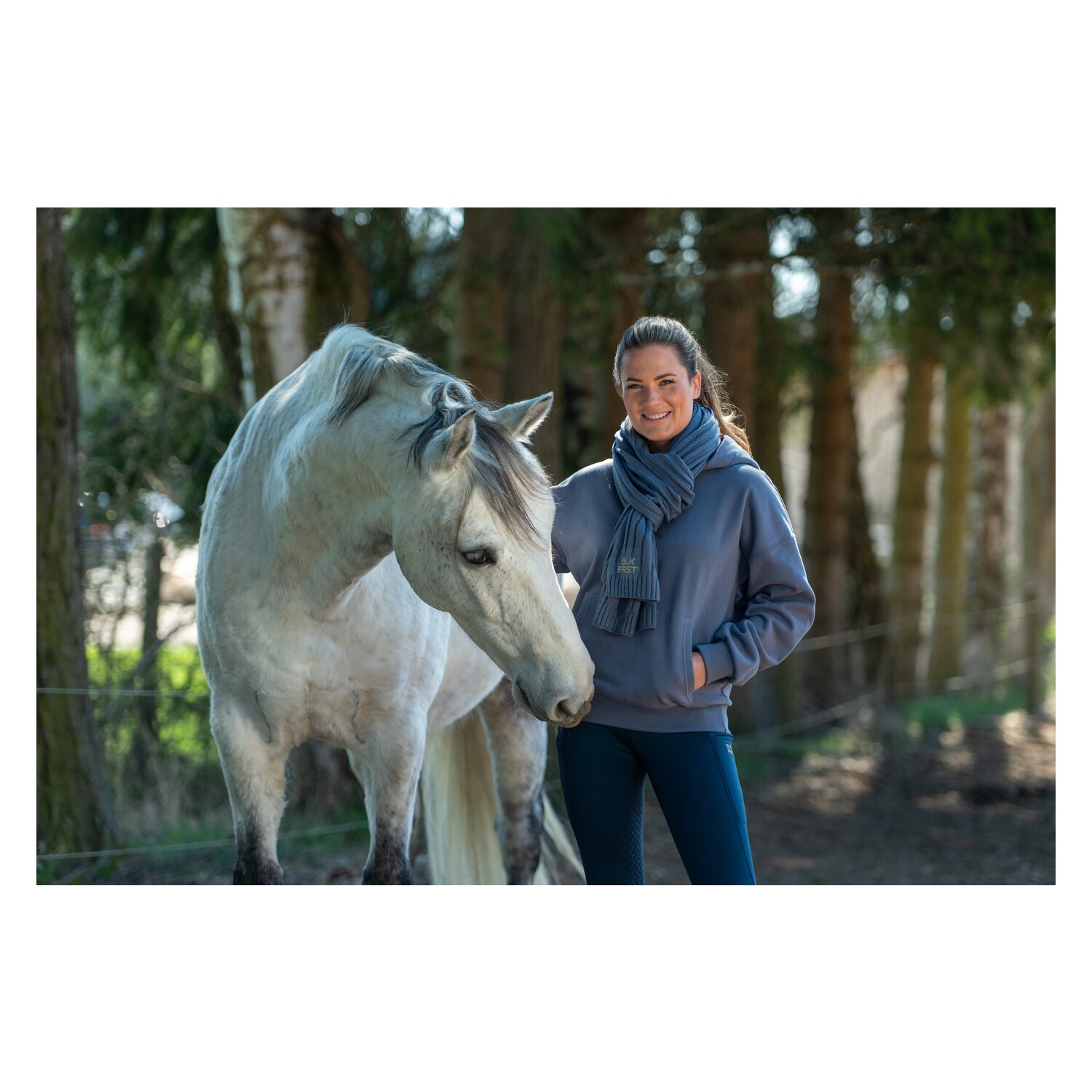 black forest Strickschal mit Logopatch – Ansicht 3