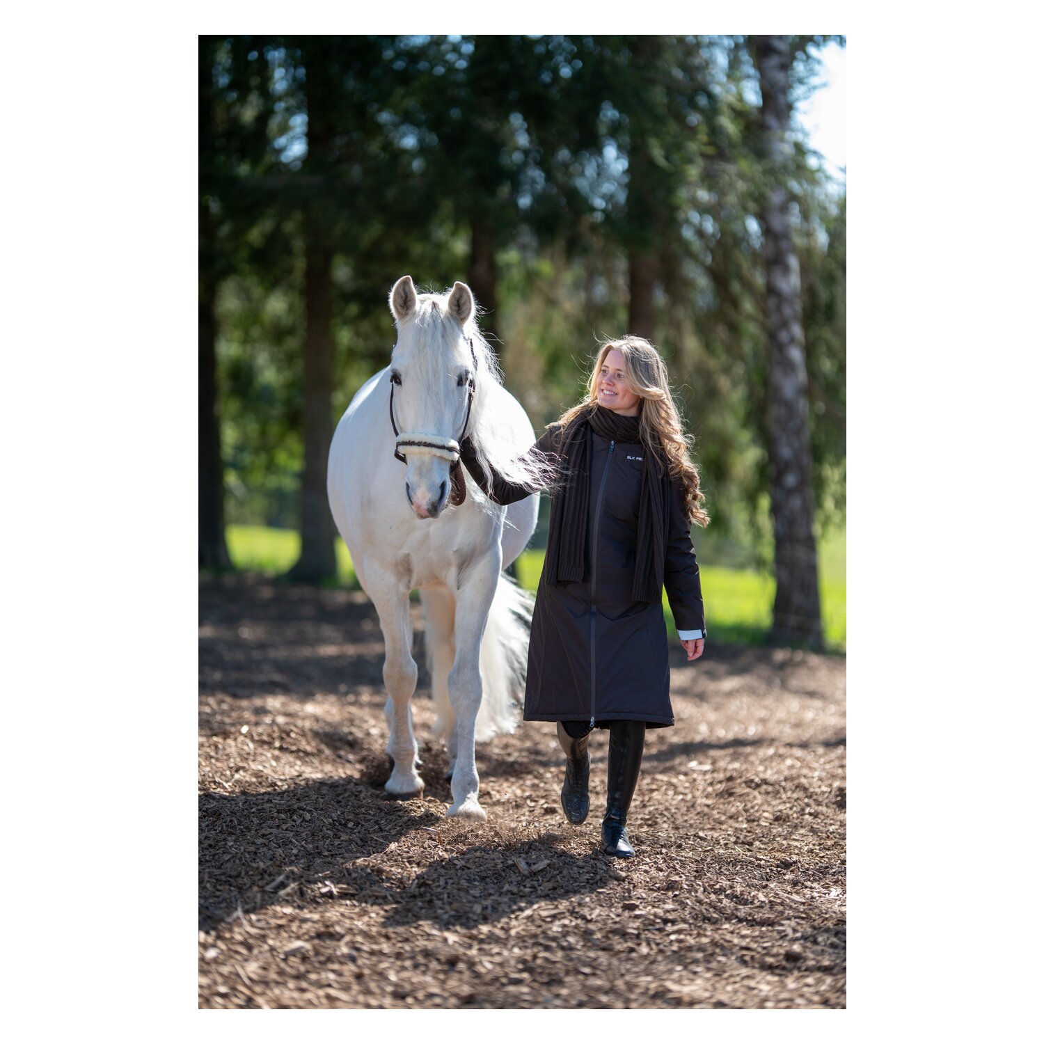 black forest Strickschal mit Logopatch – Ansicht 2