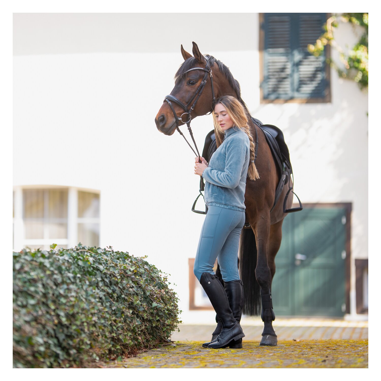 RIDE now Softshell Grip-Vollbesatz-Reithose – Ansicht 5