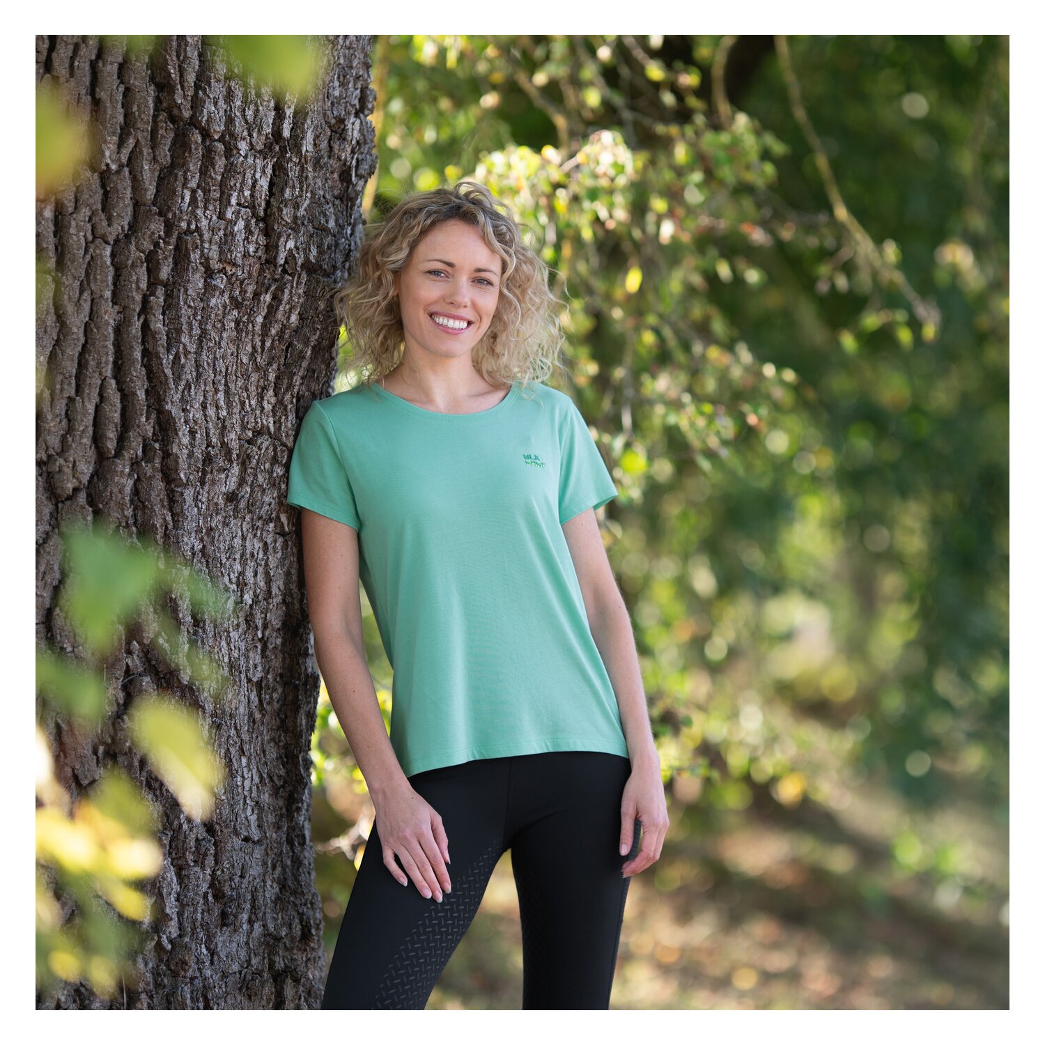 black forest Grip-Vollbesatz-Reitleggings mit Mesh – Ansicht 9