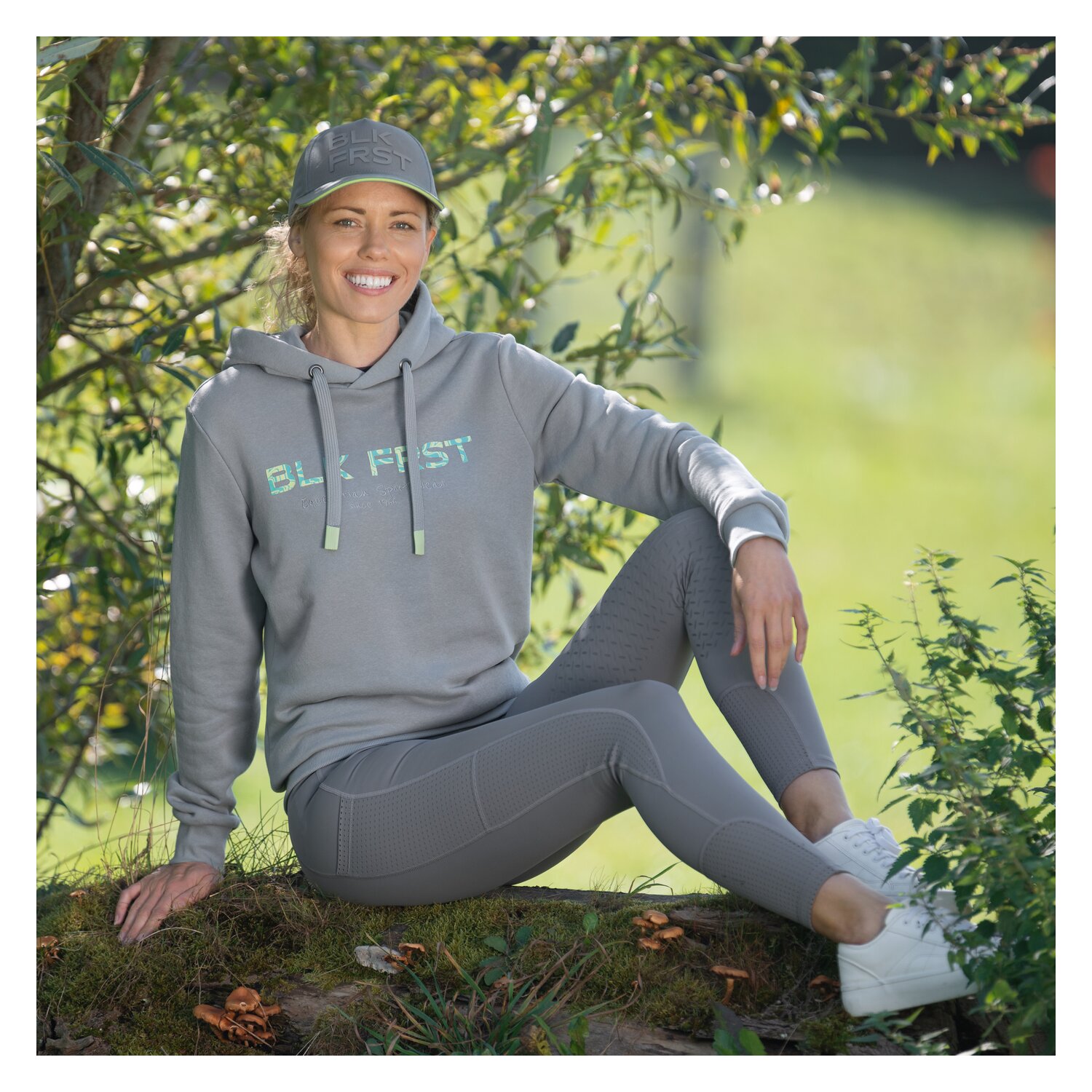 black forest Grip-Halbbesatz-Reitleggings mit Mesh – Ansicht 6