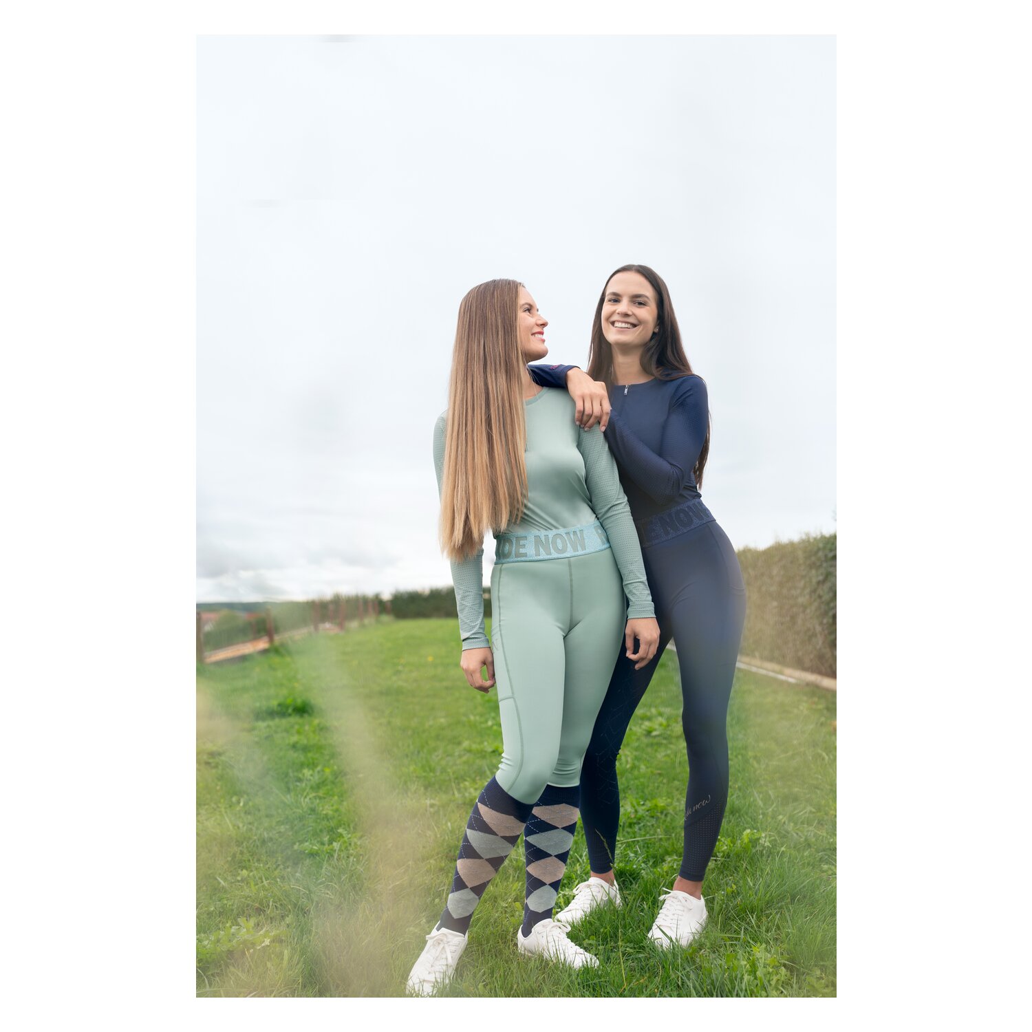 RIDE now Grip-Vollbesatz-Reitleggings mit Mesh – Ansicht 7