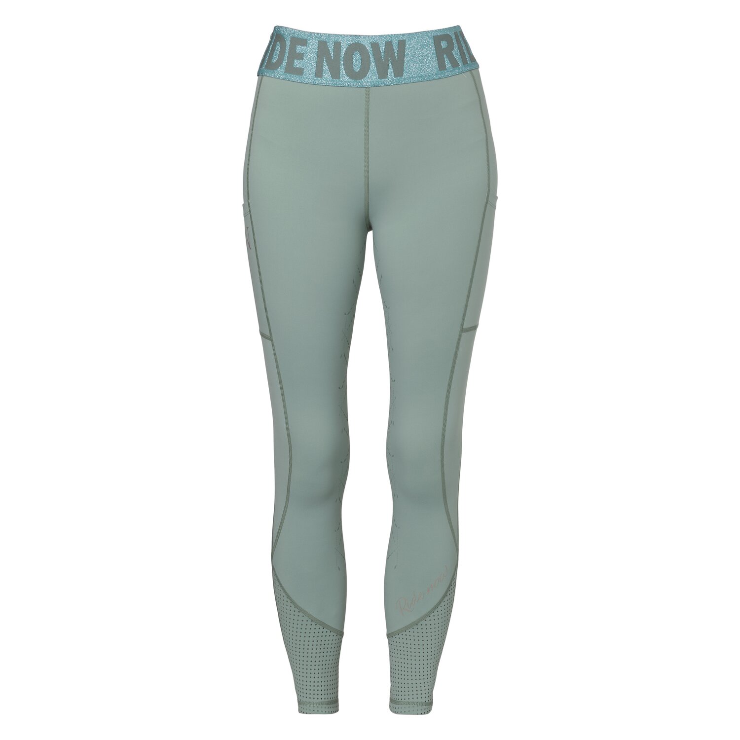 RIDE now Grip-Vollbesatz-Reitleggings mit Mesh – Ansicht 1