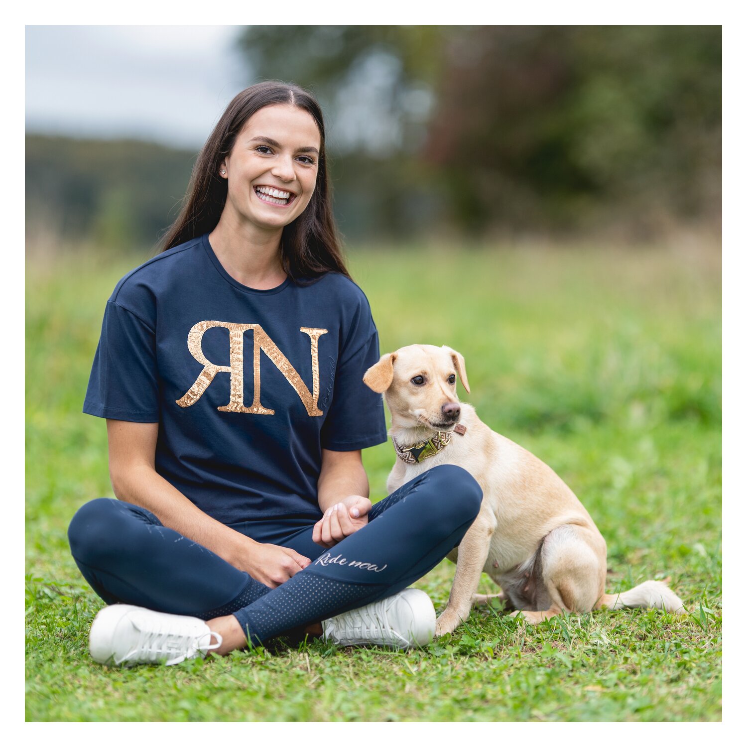 RIDE now Grip-Halbbesatz-Reitleggings mit Mesh – Ansicht 9