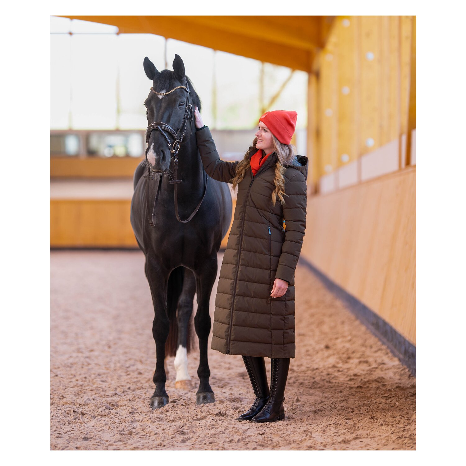 Cheval de Luxe Strickbeanie mit Patch &ndash; Ansicht 5