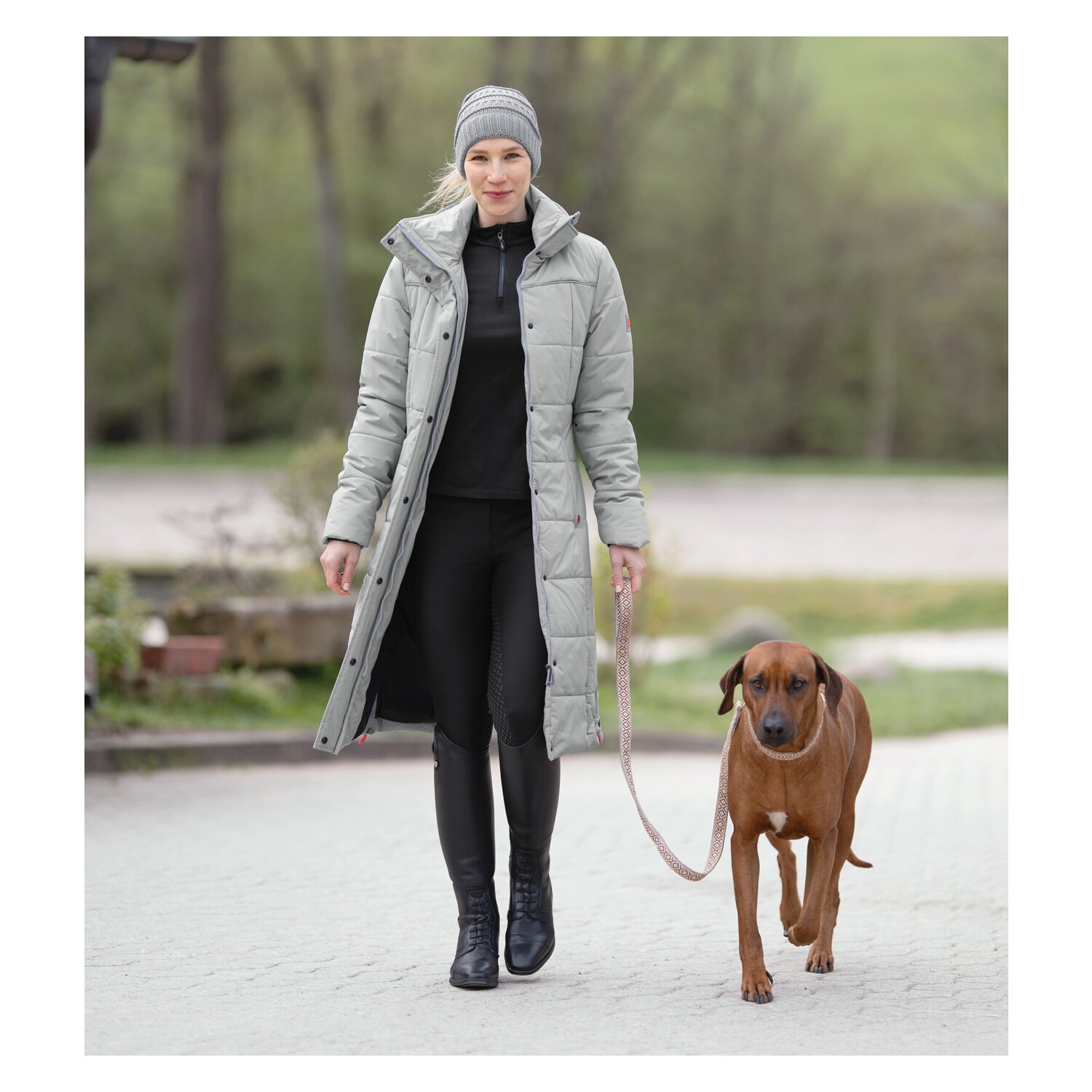 black forest Strickmütze für Haarzopf – Ansicht 2