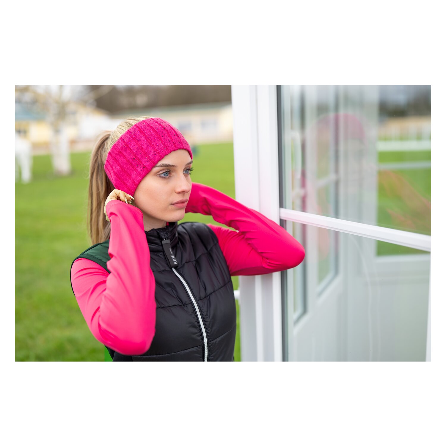 RIDE now Stirnband mit Glitzersteinen – Ansicht 3