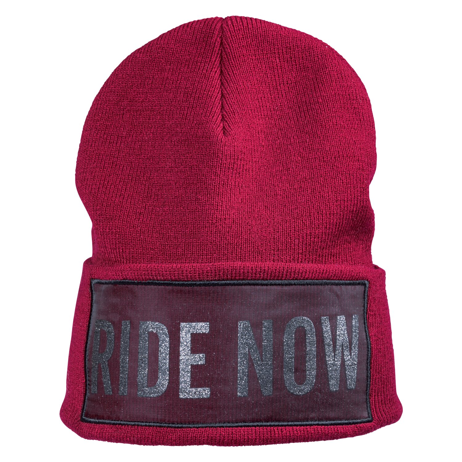 RIDE now Strickmütze mit Glitzerlogo – Ansicht 1