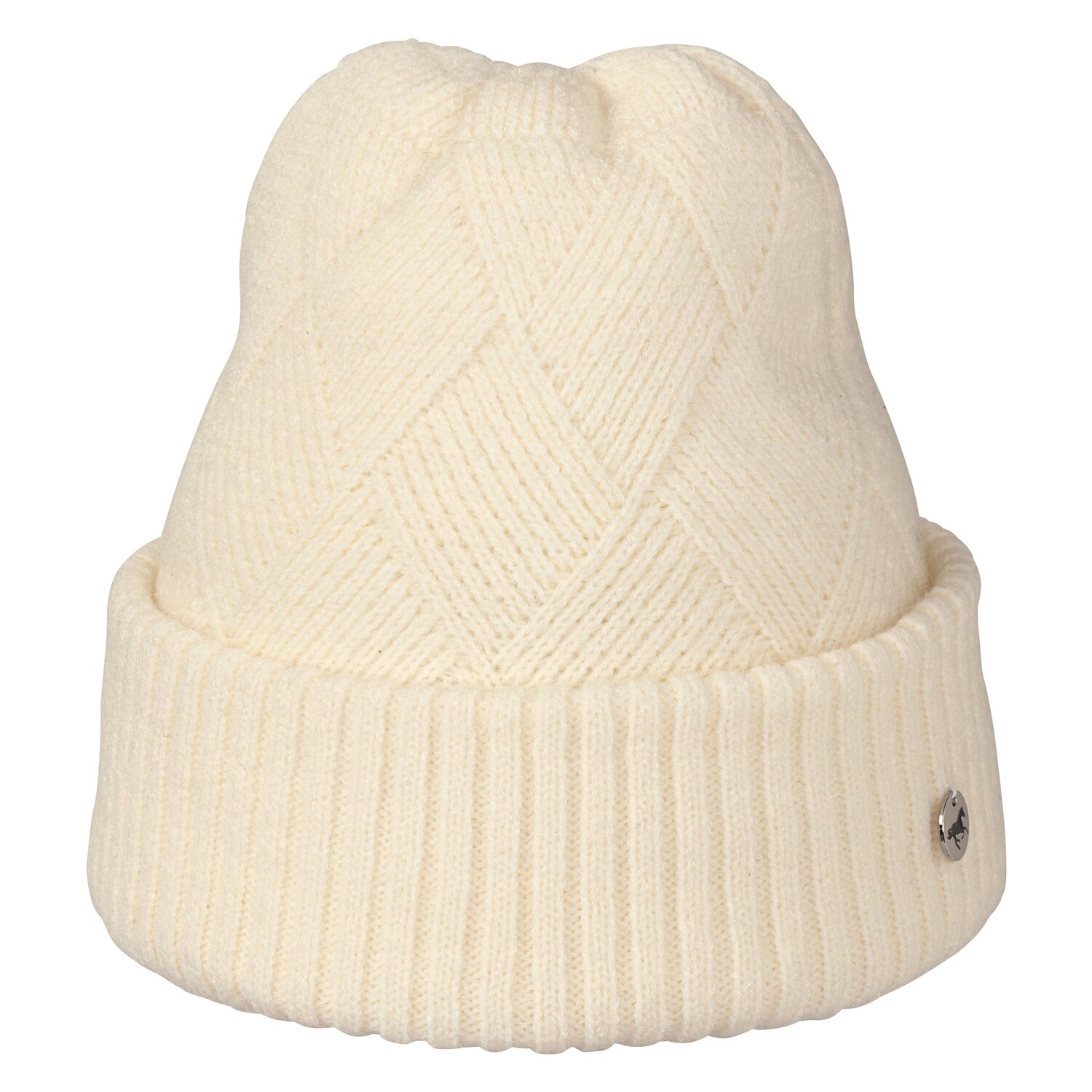 RIDE now Strickmütze mit Rautenstrick – Ansicht 1