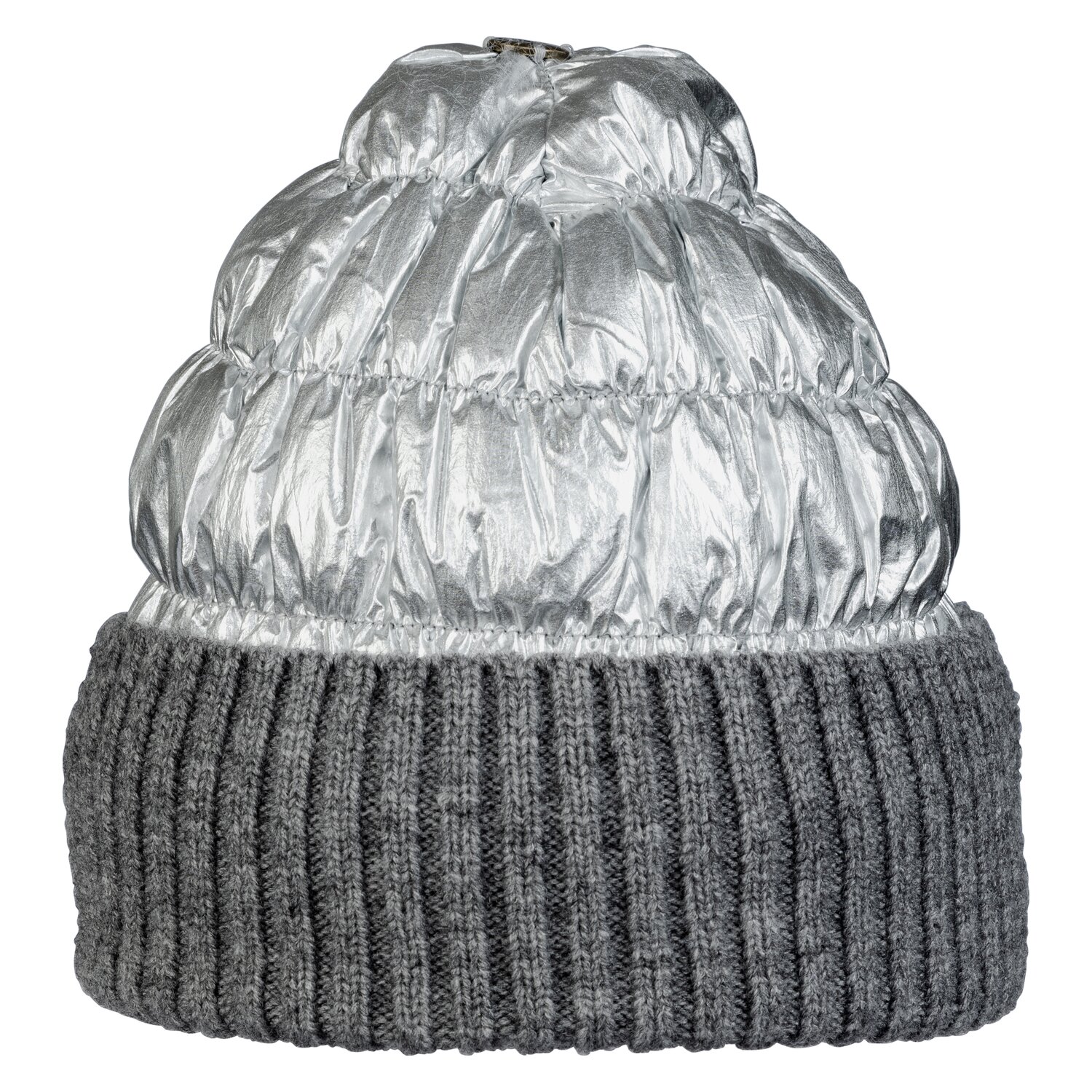 Cheval de Luxe Wattierte Mütze im Materialmix – Ansicht 3