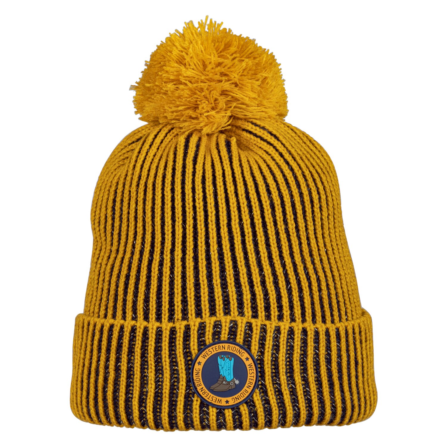 L-pro West Strickmütze mit Patch – Ansicht 1