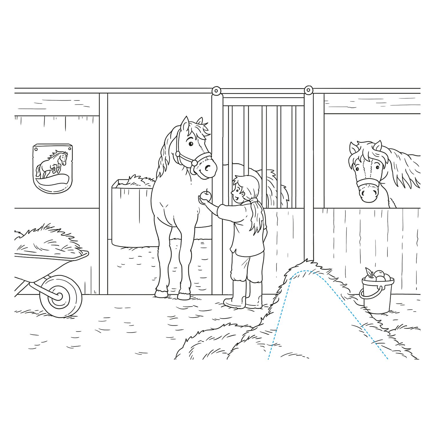 TESSLOFF Schnipp Schnapp Malbuch - Pferde &ndash; Ansicht 2