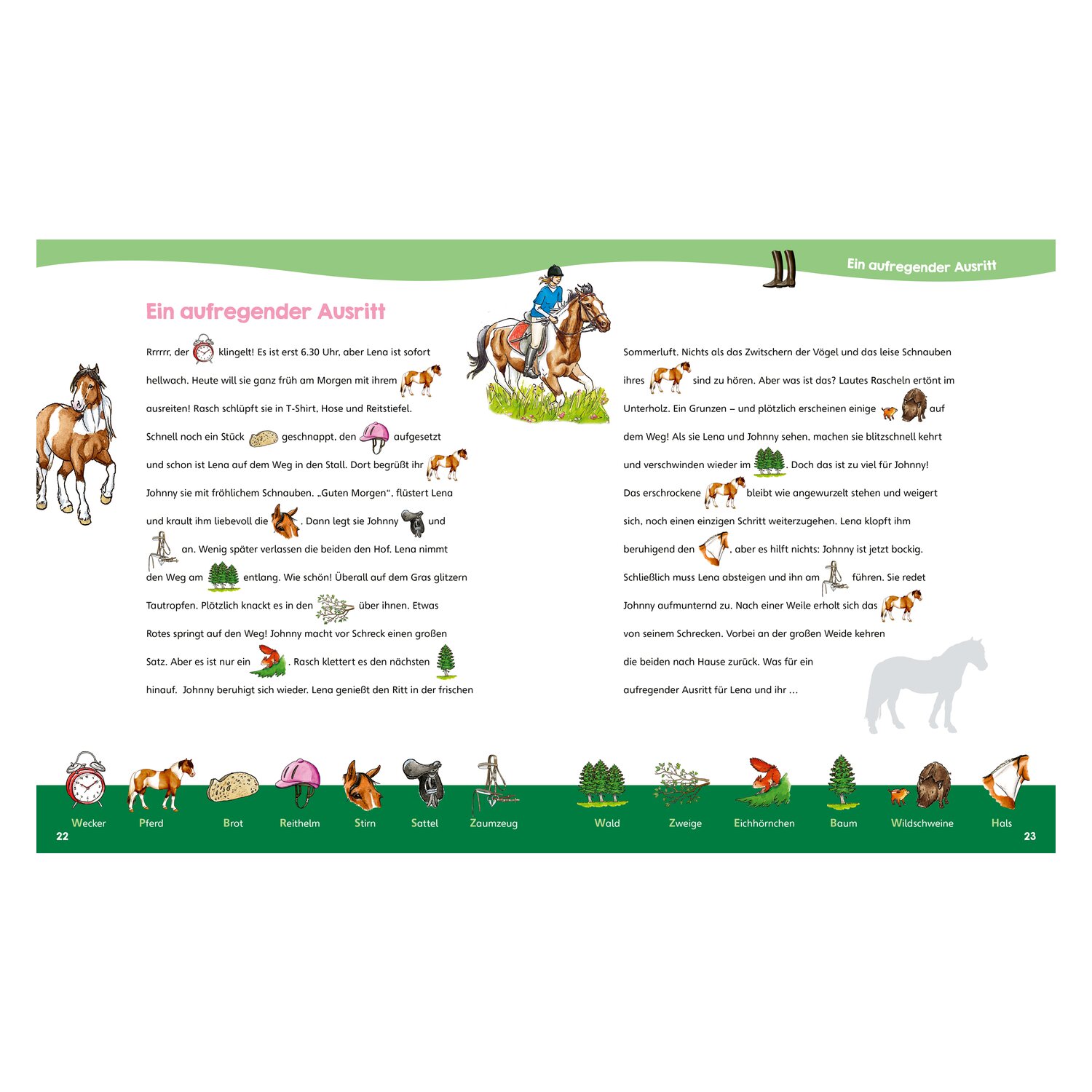 WAS IST WAS Junior Mitmach-Heft Pferde und Ponys - Spiele, Rätsel, Sticker – Ansicht 4