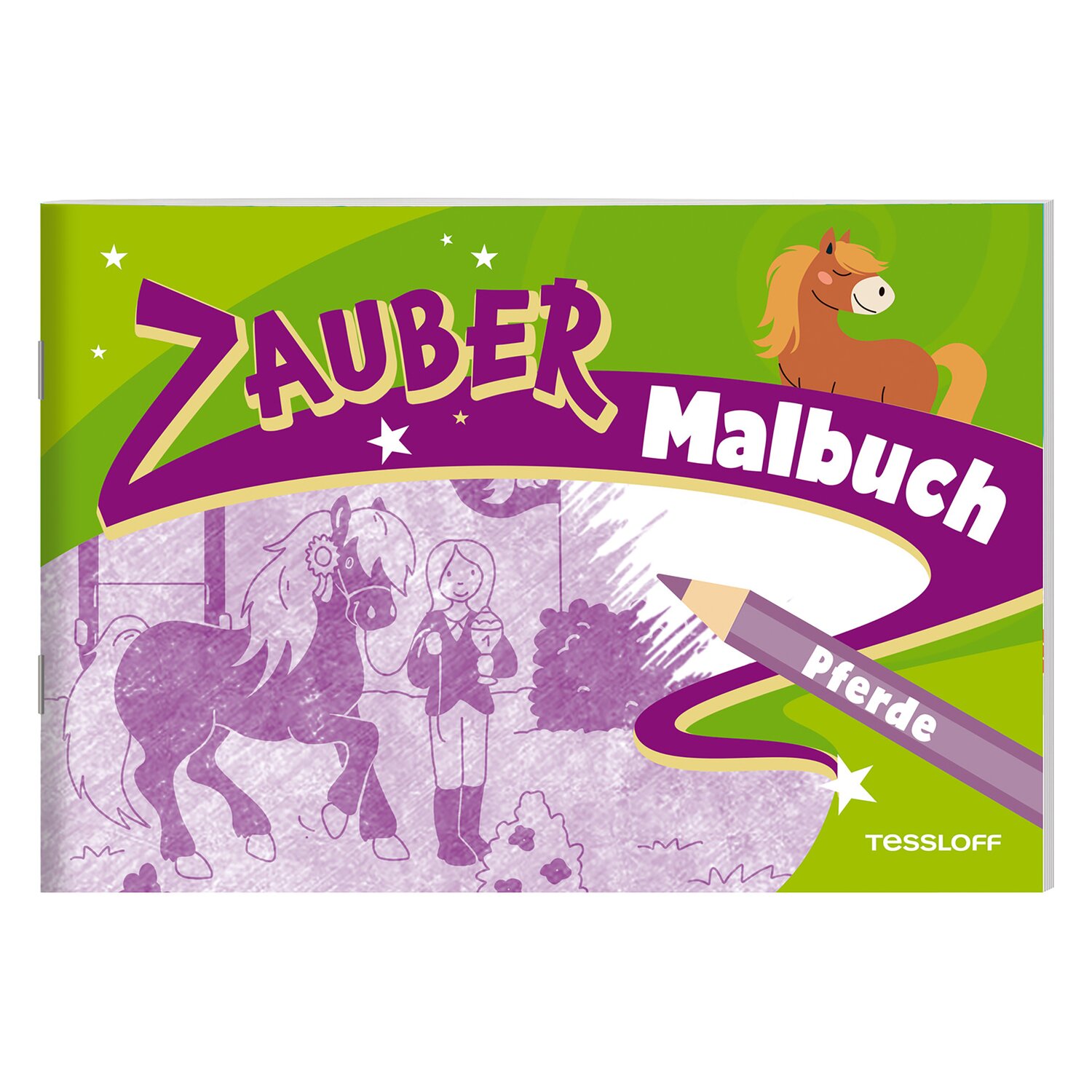 TESSLOFF Zaubermalbuch Pferde und Ponys &ndash; Ansicht 1