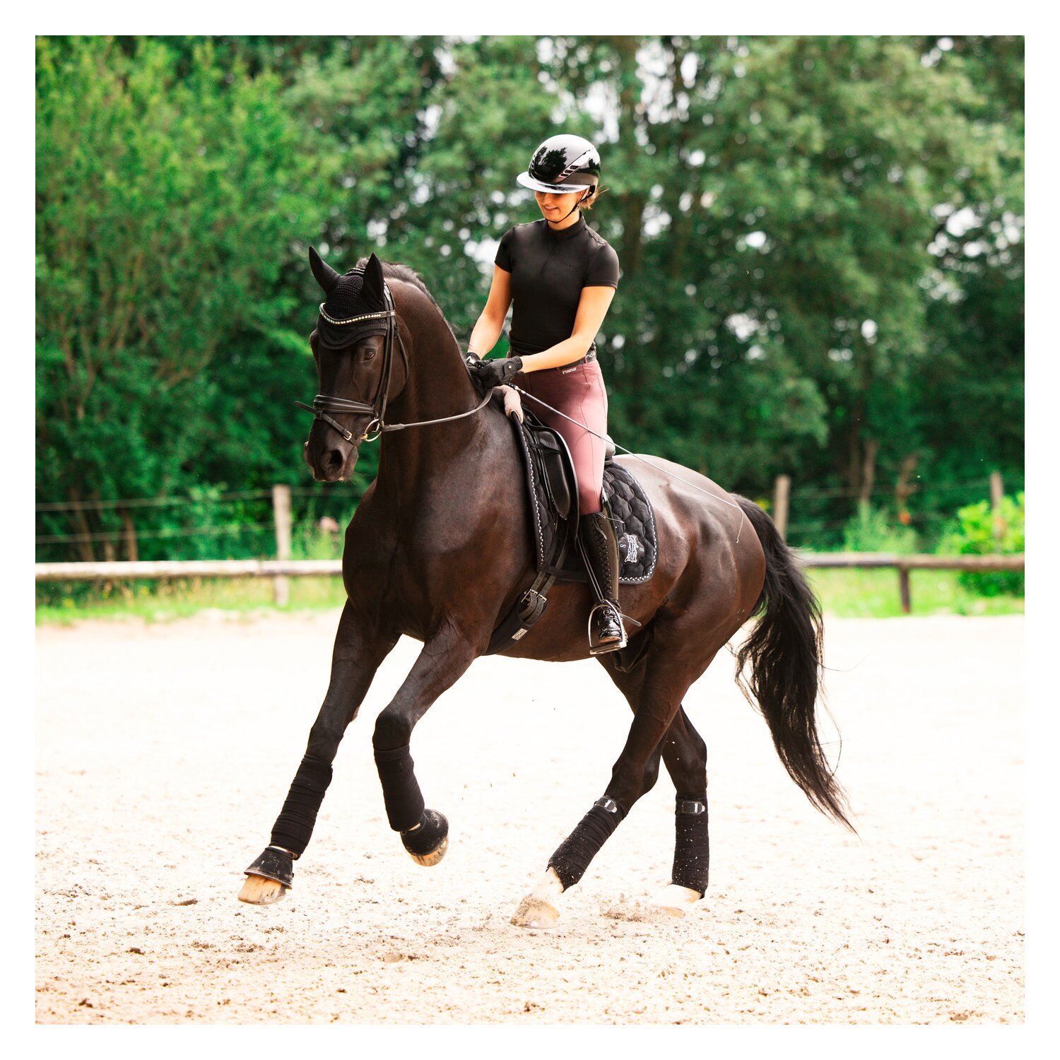 ABUS PIKEUR Reithelm AirLuxe Chrome Long Vizor – Ansicht 6