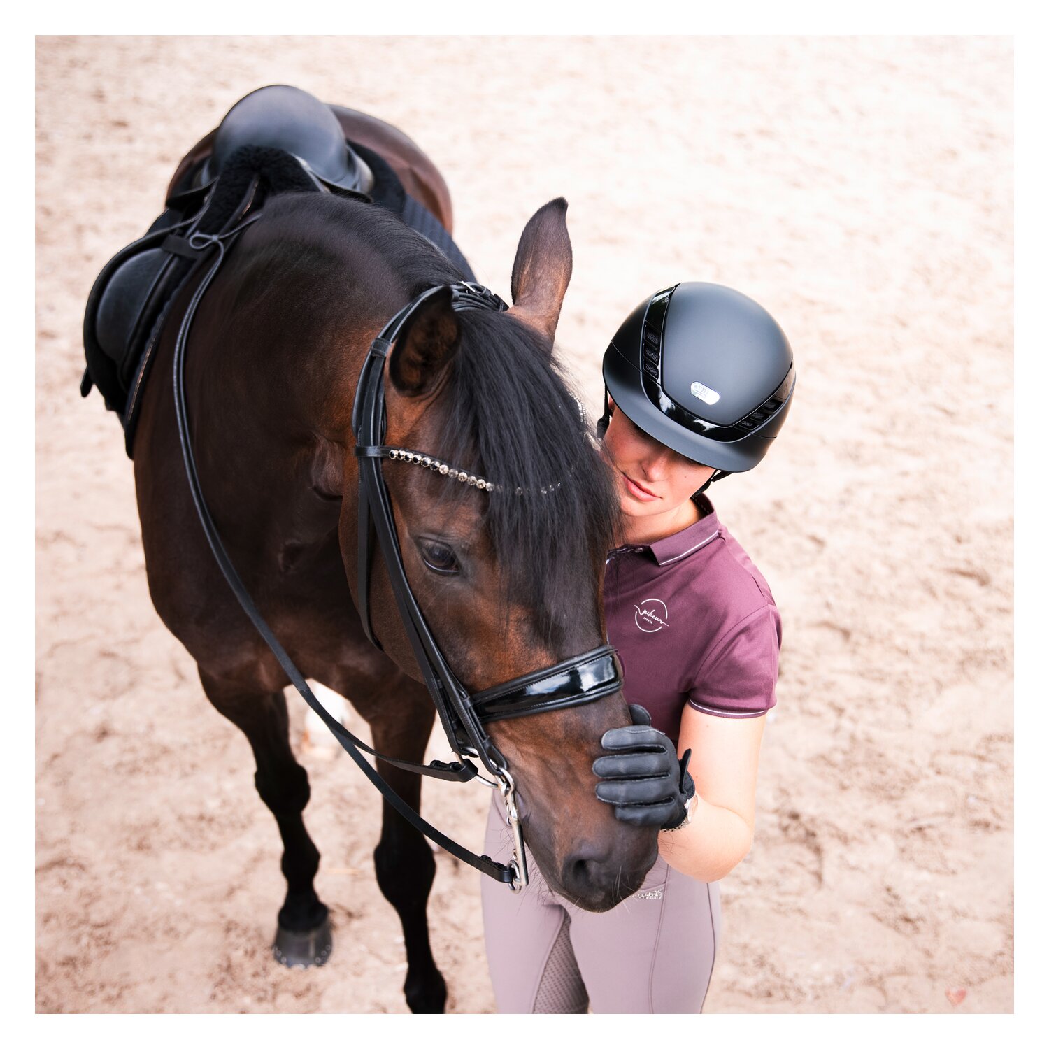 ABUS PIKEUR Reithelm AirLuxe Pure Short Visor – Ansicht 5