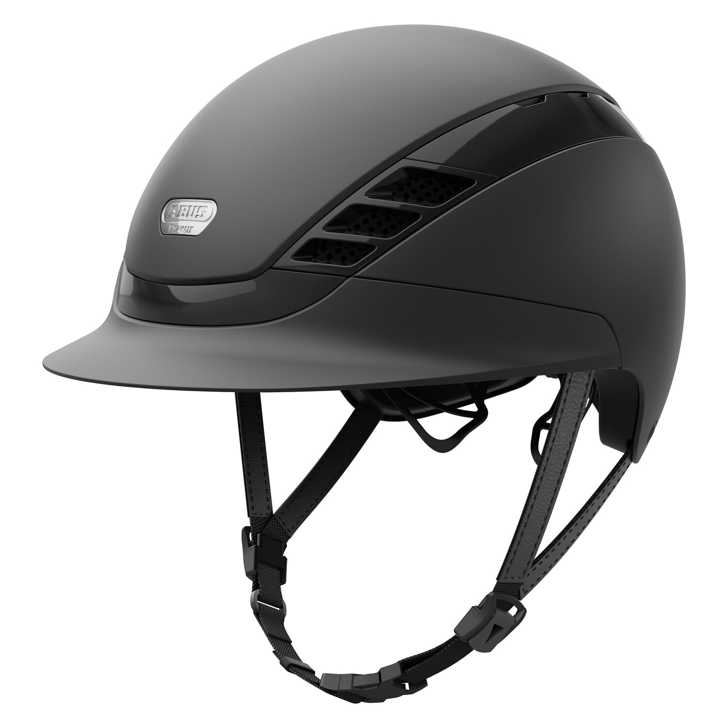 ABUS PIKEUR Reithelm AirLuxe Pure Short Visor – Ansicht 1