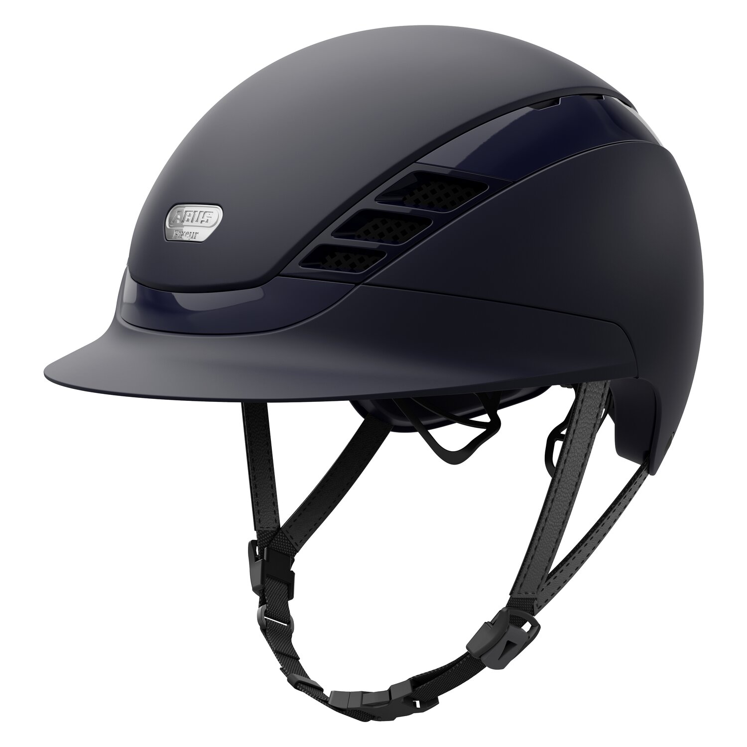 ABUS PIKEUR Reithelm AirLuxe Pure Short Visor – Ansicht 1