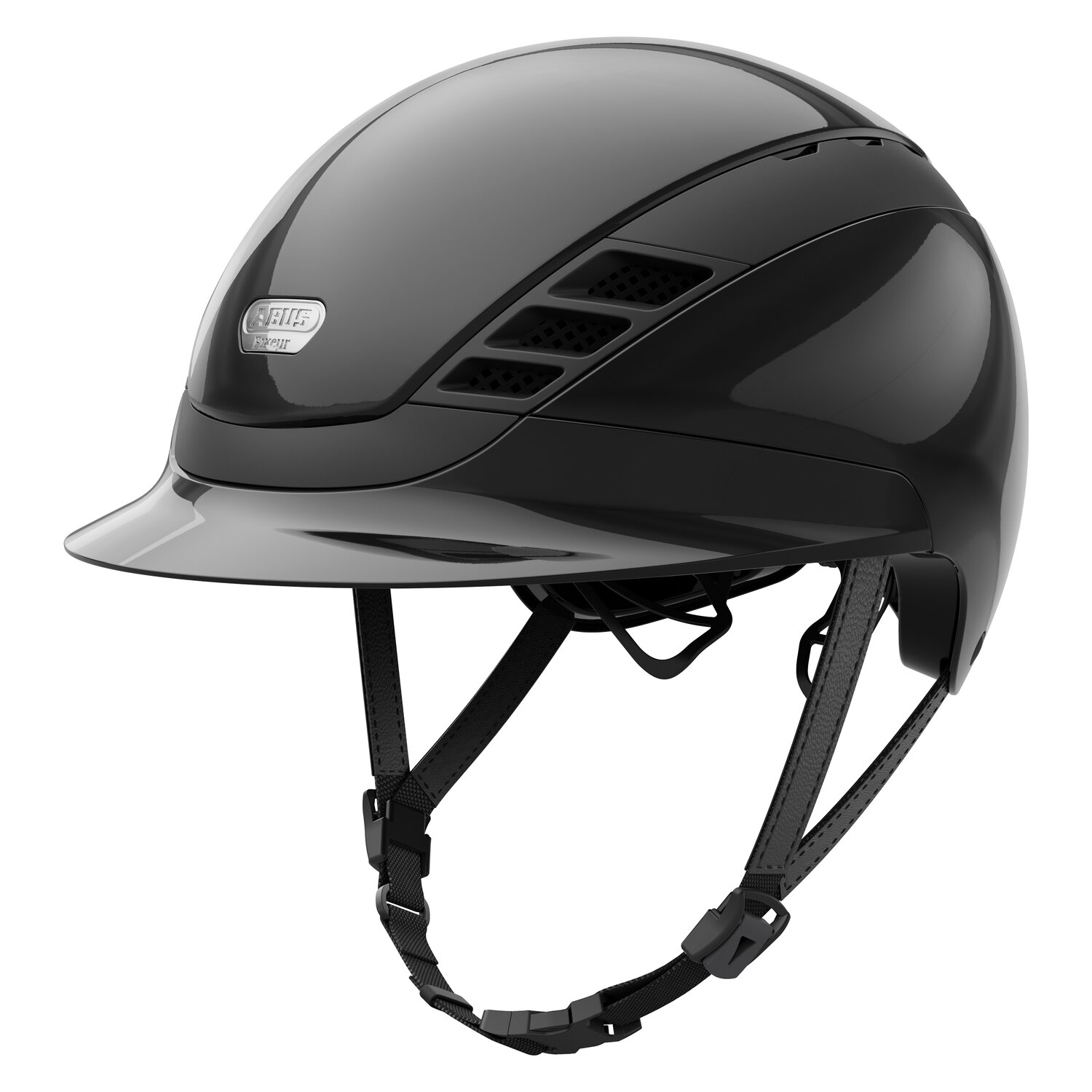ABUS PIKEUR Reithelm AirLuxe Pure Short Visor – Ansicht 1