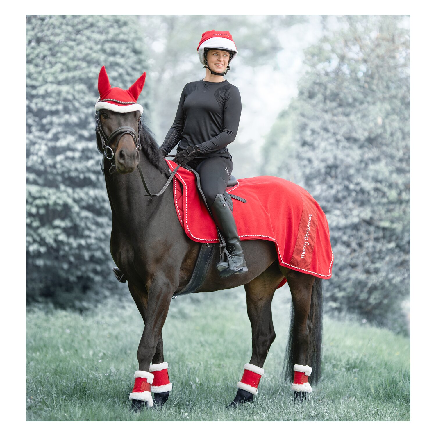 black forest Weihnachtlicher Helmüberzug – Ansicht 3