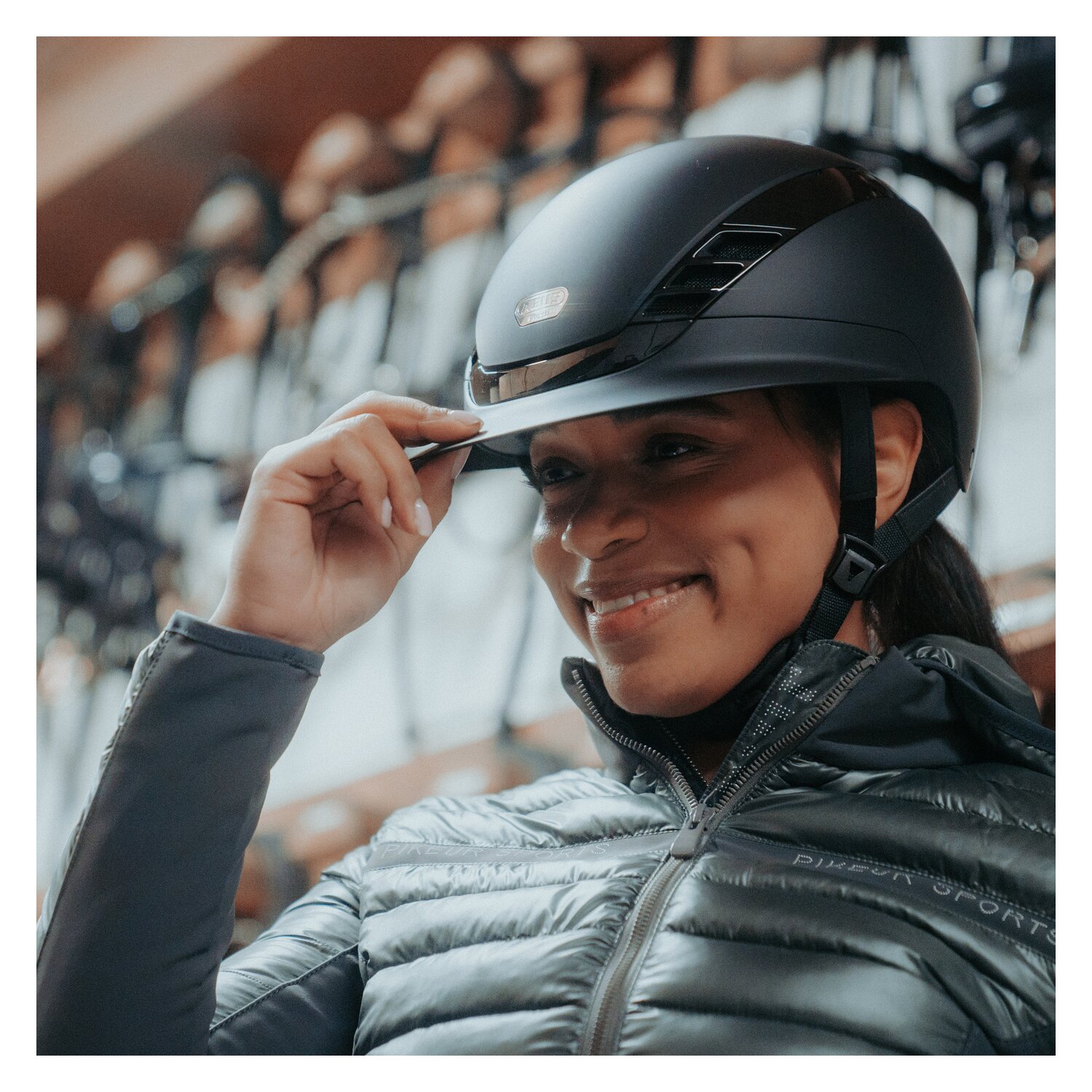 ABUS PIKEUR Reithelm AirLuxe Pure Long Visor – Ansicht 8