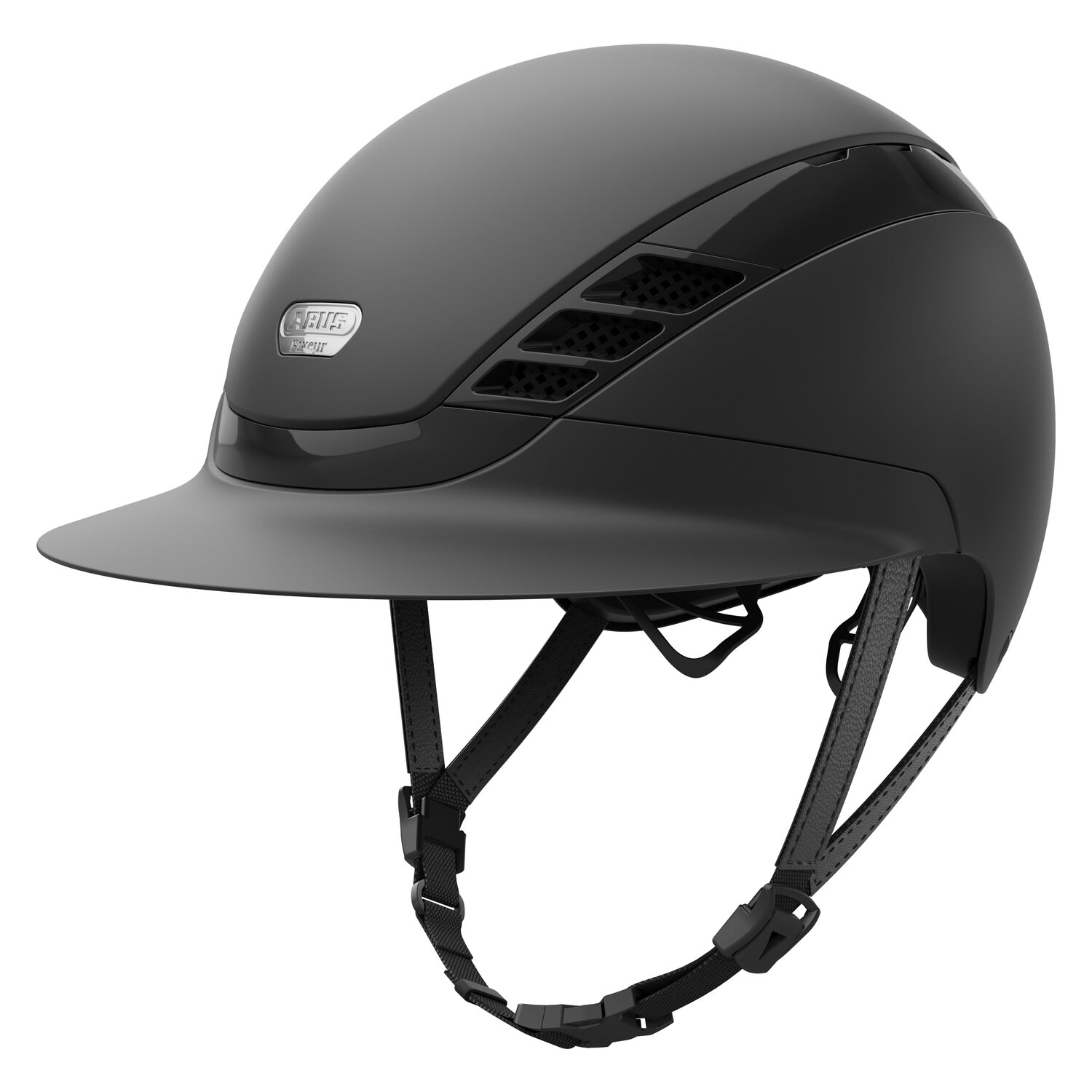 ABUS PIKEUR Reithelm AirLuxe Pure Long Visor – Ansicht 1
