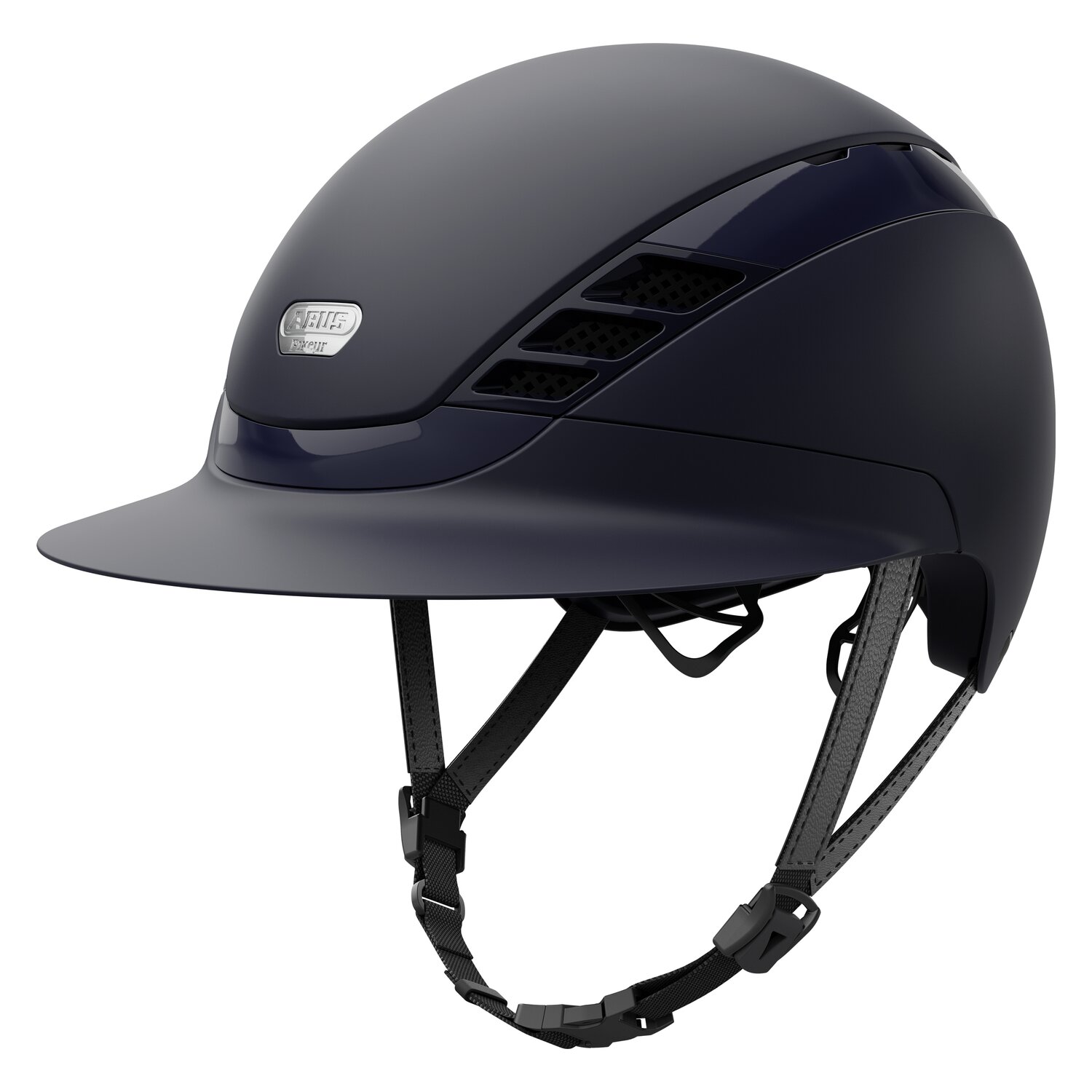 ABUS PIKEUR Reithelm AirLuxe Pure Long Visor – Ansicht 1
