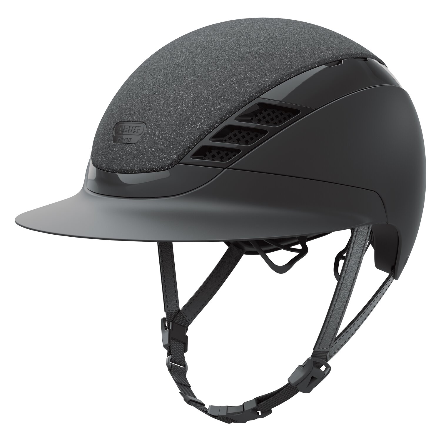 ABUS PIKEUR Reithelm AirLuxe Supreme Glam Long Visor – Ansicht 1