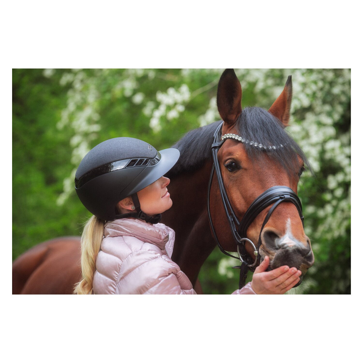 ABUS PIKEUR Reithelm AirLuxe Supreme Glam Long Visor – Ansicht 6