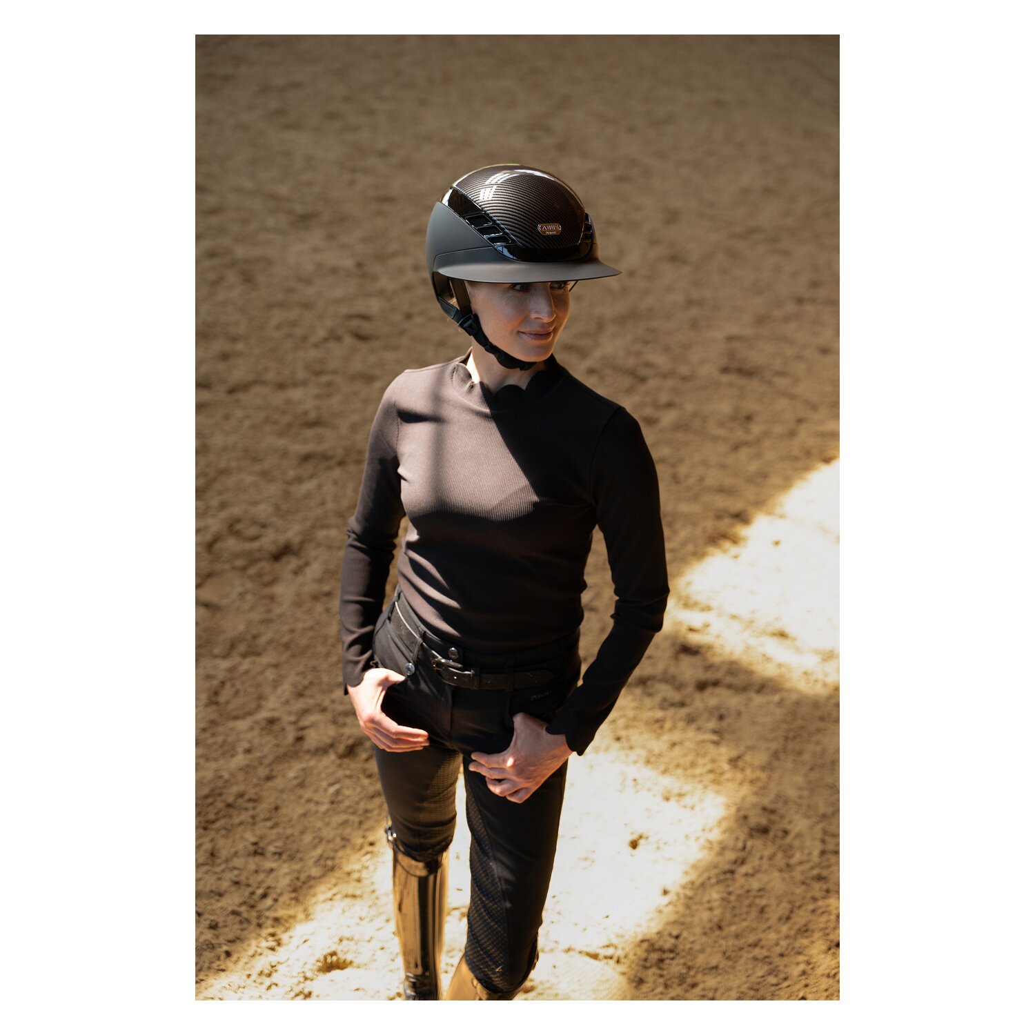 ABUS PIKEUR Reithelm AirLuxe Pure Carbonstyle &ndash; Ansicht 9