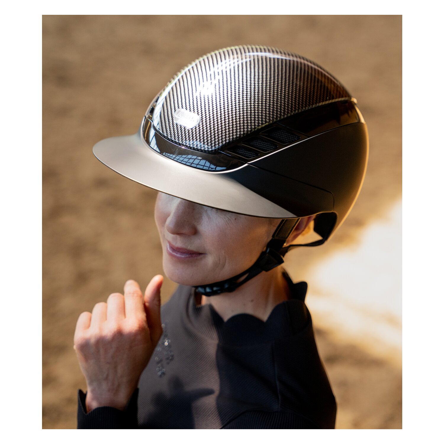 ABUS PIKEUR Reithelm AirLuxe Pure Carbonstyle &ndash; Ansicht 6